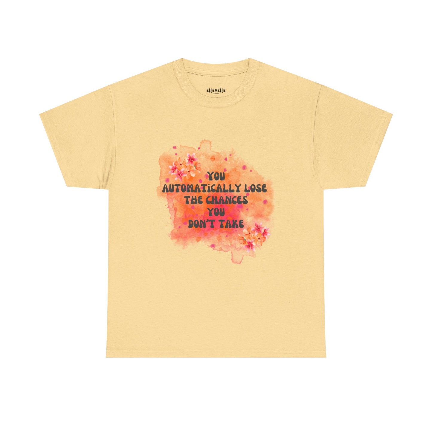 Chances You Don't Take Empowering Unisex Heavy Cotton Tee, Self-Love T-Shirt, Affirmation Apparel, Gift for Friends, Motivational Clothing
