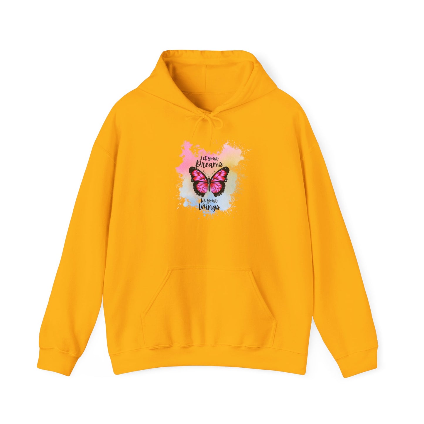 Let Your Dreams Be Your Wings Unisex Hooded Sweatshirt, Cozy Hoodie, Perfect Gift