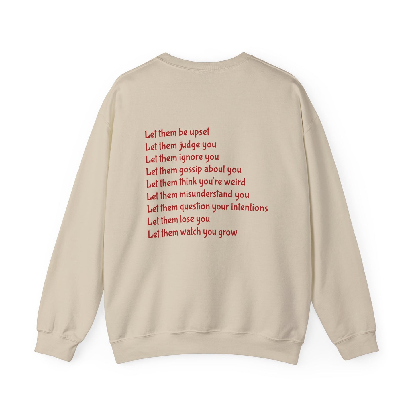 Let Them Empowering Unisex Crewneck Sweatshirt, Affirmation Apparel, Motivational Gift, Cozy Self-Care Clothing, Inspirational Wear