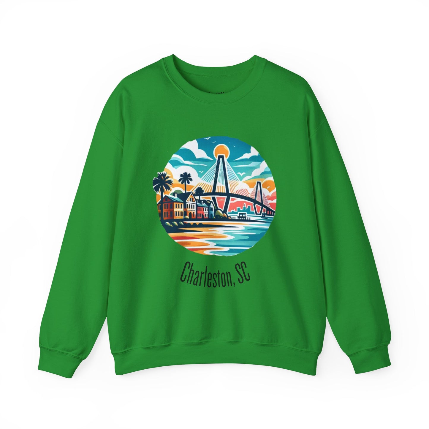 Charleston SC Sweatshirt, Cozy Crewneck, Charleston Gift, Travel Souvenir, Unisex Sweatshirt, Beach Vibes Apparel, Casual Wear