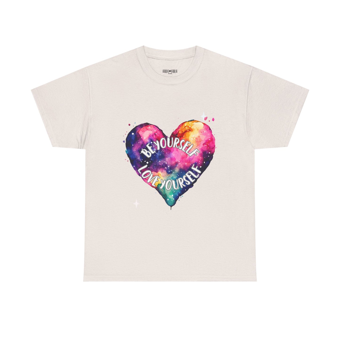 Be Yourself Love Yourself Empowering Unisex Heavy Cotton Tee, Self-Love T-Shirt, Affirmation Apparel, Gift for Friends, Motivational Clothing
