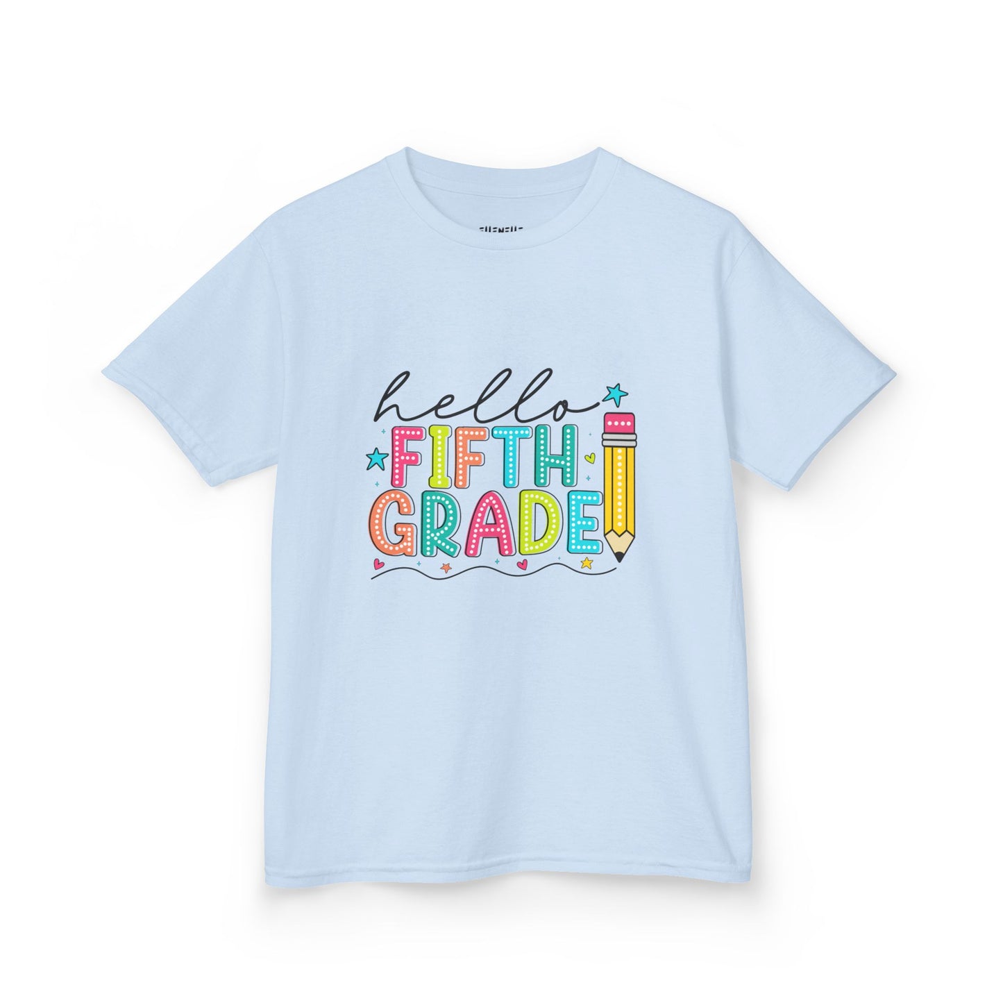 Hello Fifth Grade T‑Shirt — Bright Back-to-School Tee