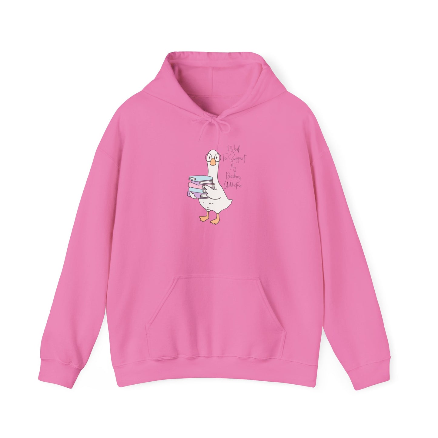 I Work to Support My Reading Addiction Unisex Hooded Sweatshirt with Library Design, Cozy Literature Hoodie for Book Lovers, Perfect Gift for Readers, Literary [...]
