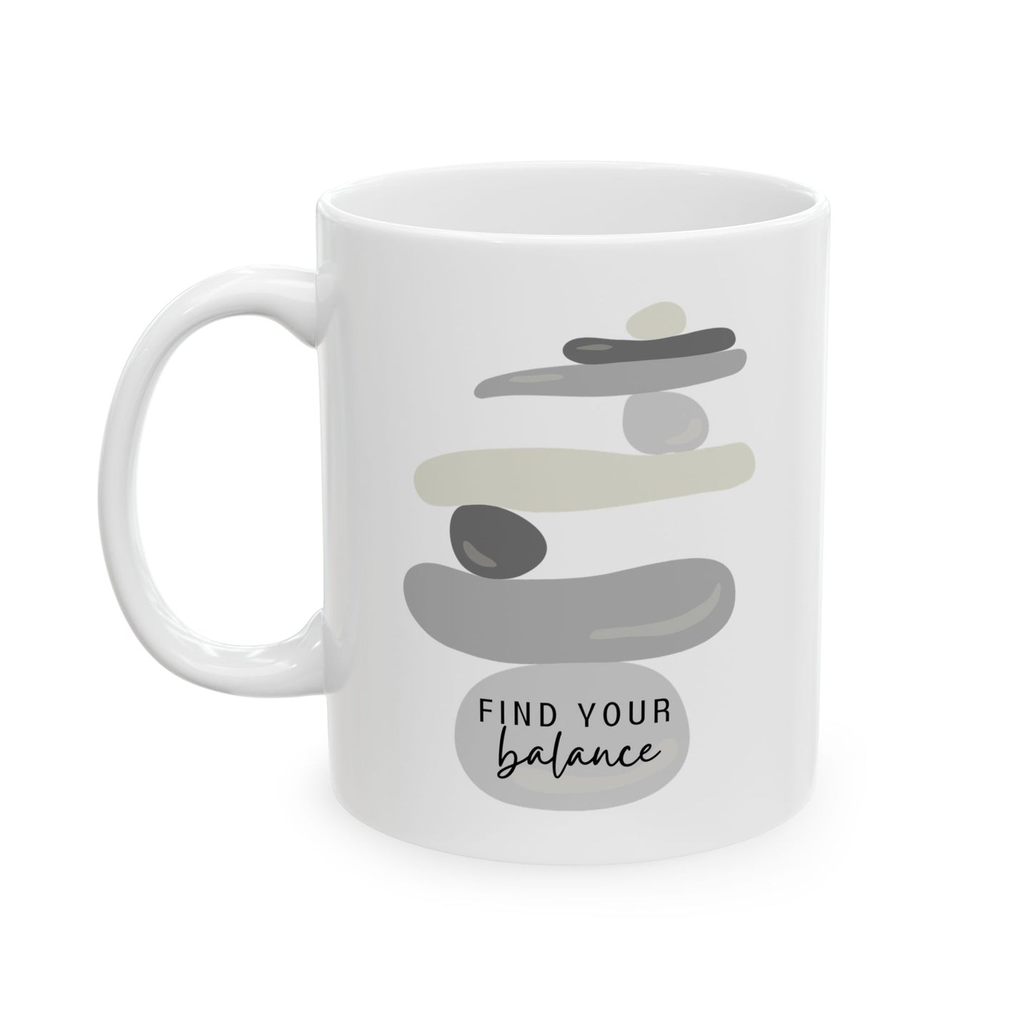 Find Your Balance Inspirational Ceramic Mug, 11oz and 15oz Coffee Cup for Motivation, Great Gift for Friends, Birthday, Self-Care, Office Decor, [...]