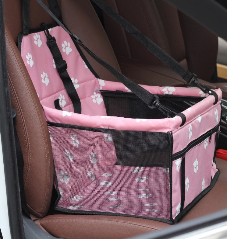 Dog Safety Mesh Travel Carrier Basket
