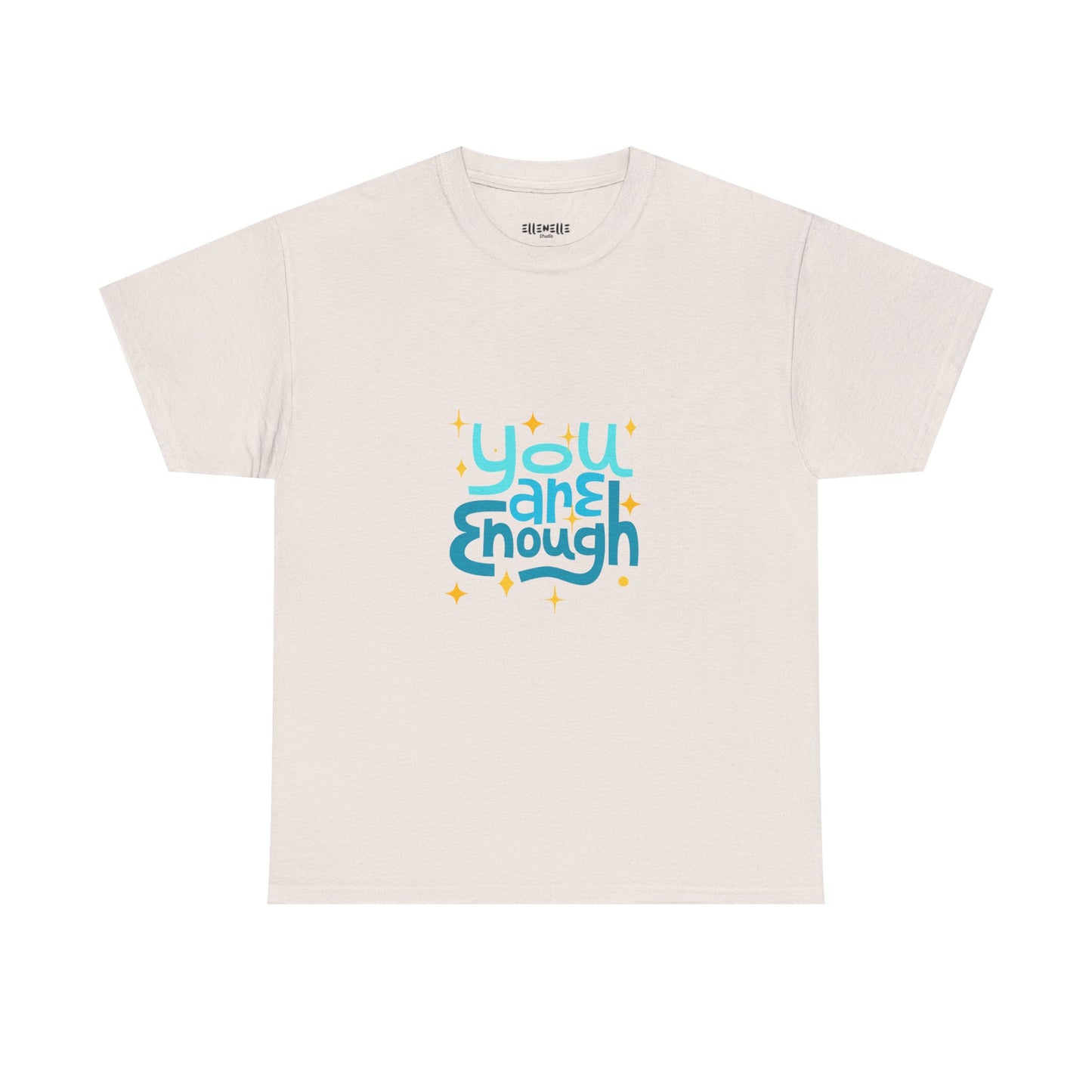 You Are Enough Empowering Unisex Heavy Cotton Tee, Self-Love T-Shirt, Affirmation Apparel, Gift for Friends, Motivational Clothing