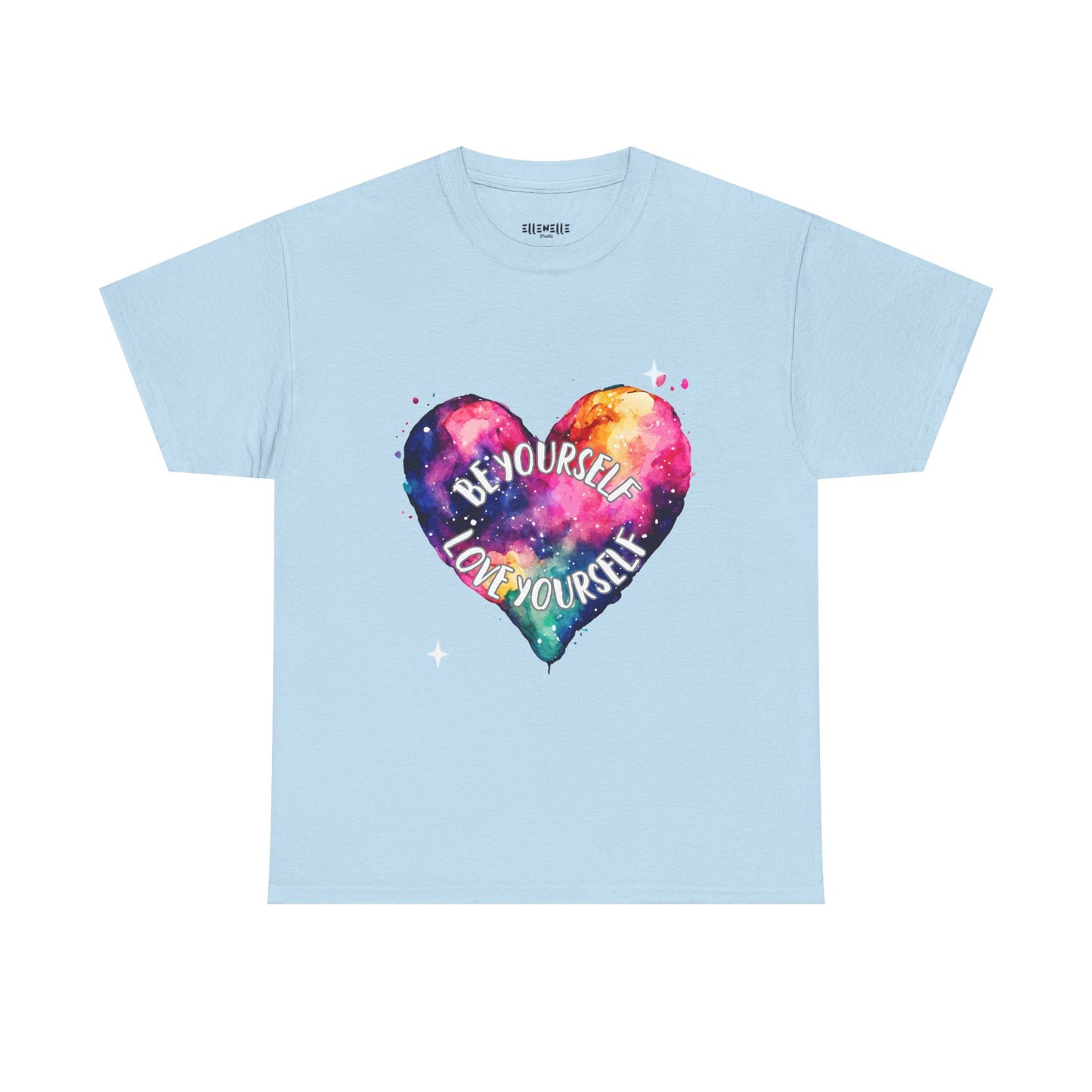 Be Yourself Love Yourself Empowering Unisex Heavy Cotton Tee, Self-Love T-Shirt, Affirmation Apparel, Gift for Friends, Motivational Clothing