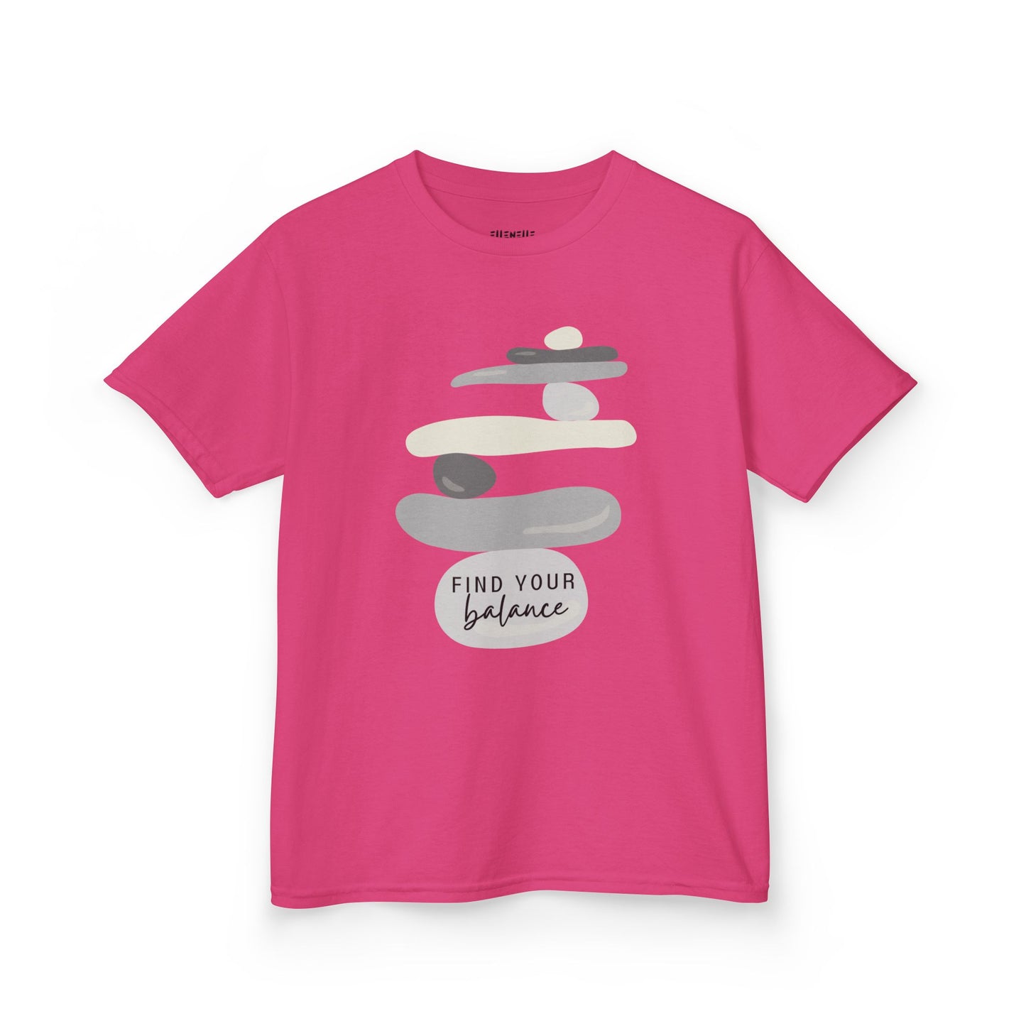 Find Your Balance Motivational Kids T-Shirt, Positive Affirmation Shirt, Gift for Children, Encouraging Apparel