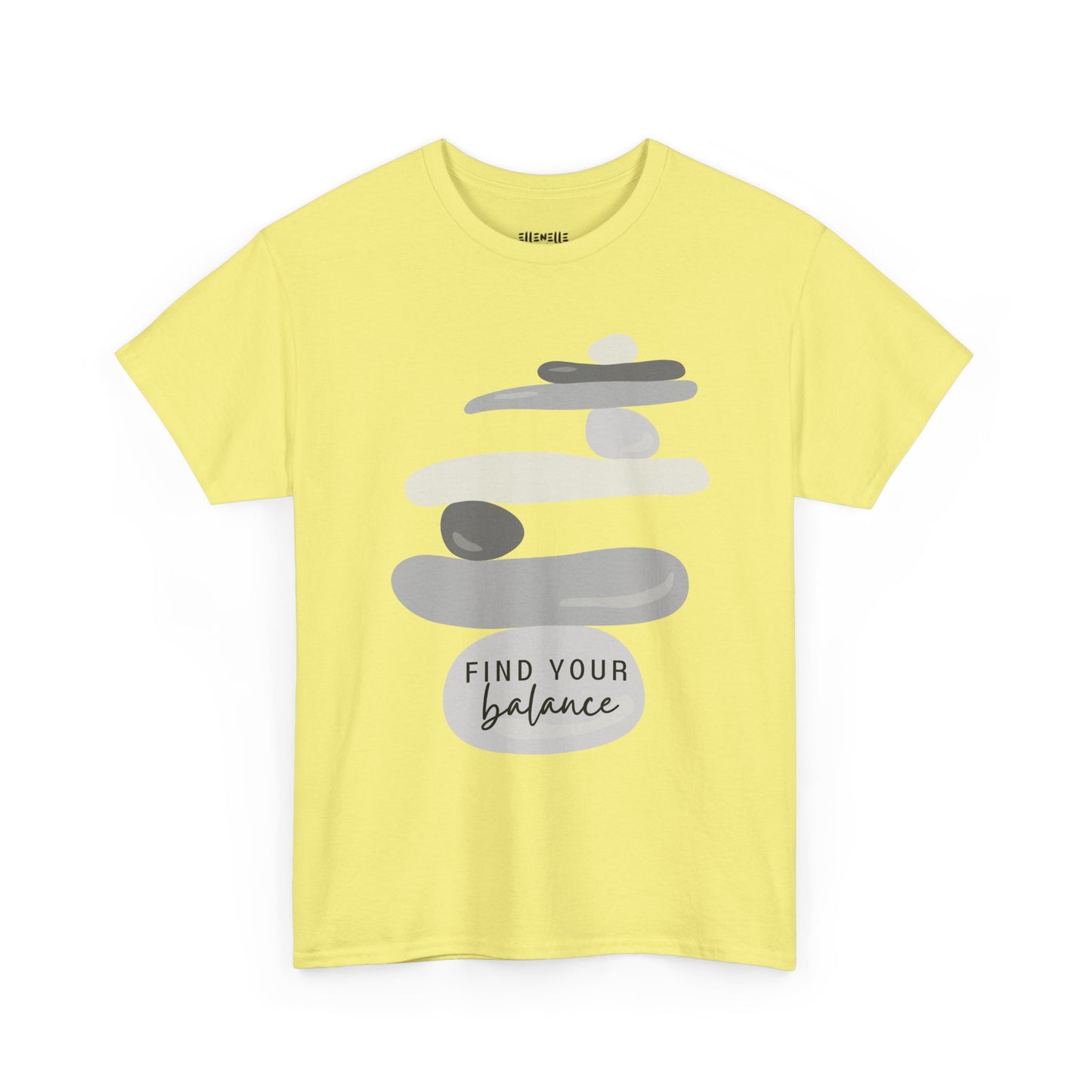 Find Your Balance Empowering Unisex Heavy Cotton Tee, Self-Love T-Shirt, Affirmation Apparel, Gift for Friends, Motivational Clothing