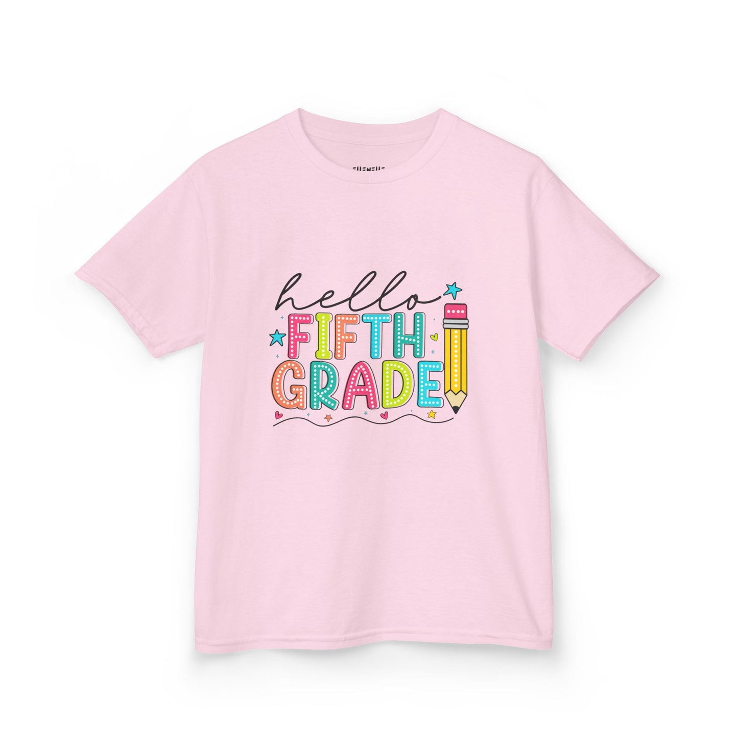 Hello Fifth Grade T‑Shirt — Bright Back-to-School Tee