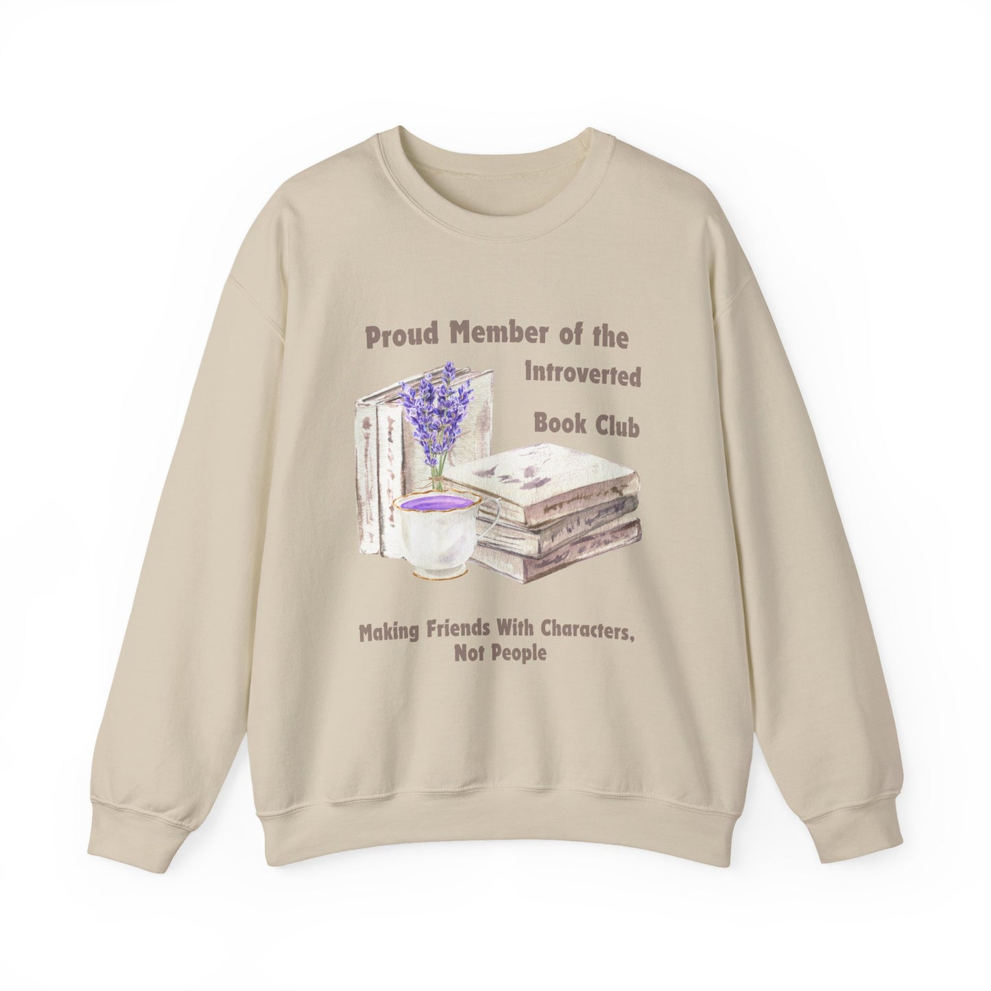 Introverted Book Club, Cozy Bibliophile Sweatshirt, Perfect Gift for Book Lovers, Literary Apparel, Cozy Reading Gift, Cute Bookworm Crewneck