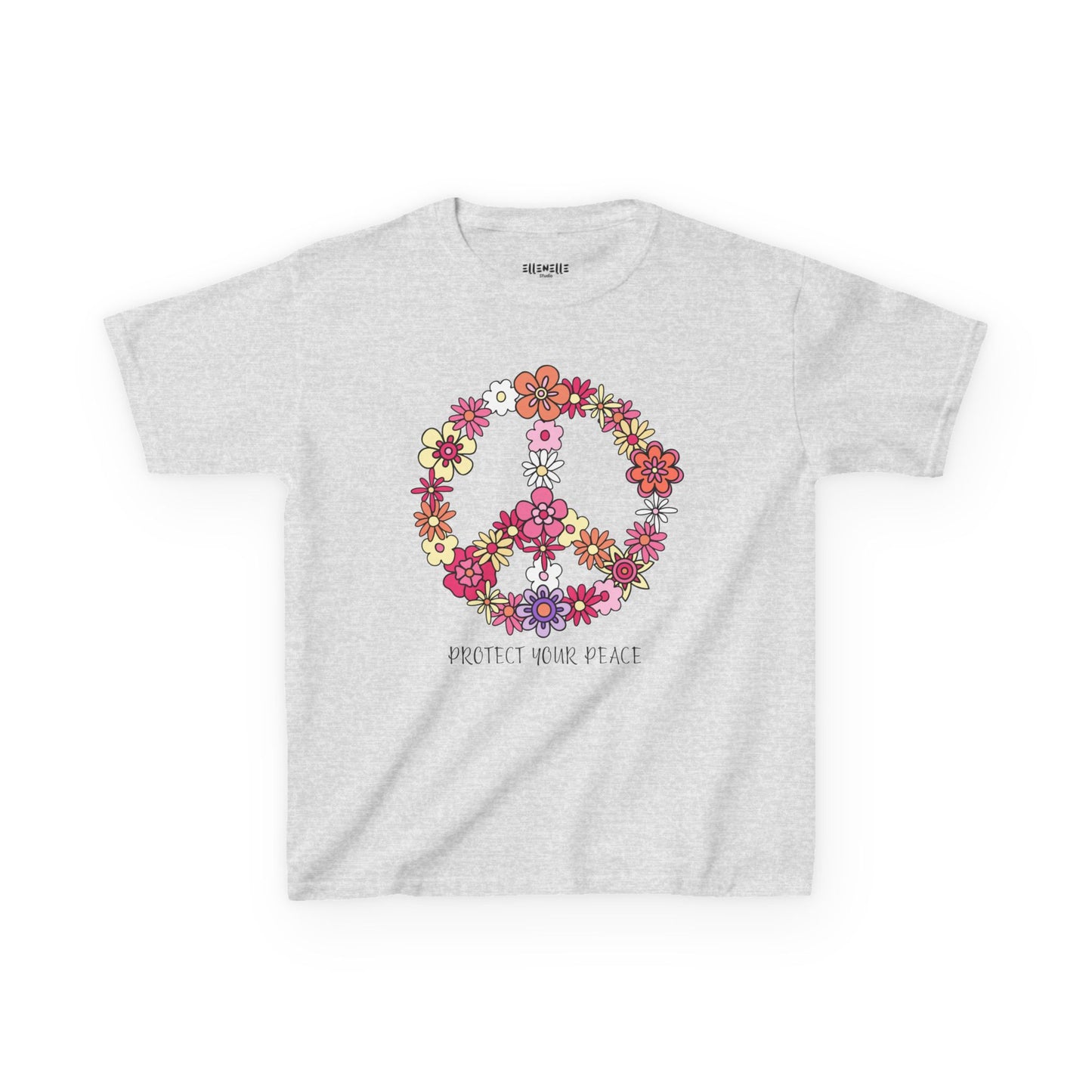 Protect Your Peace Motivational Kids T-Shirt, Positive Affirmation Shirt, Gift for Children, Encouraging Apparel