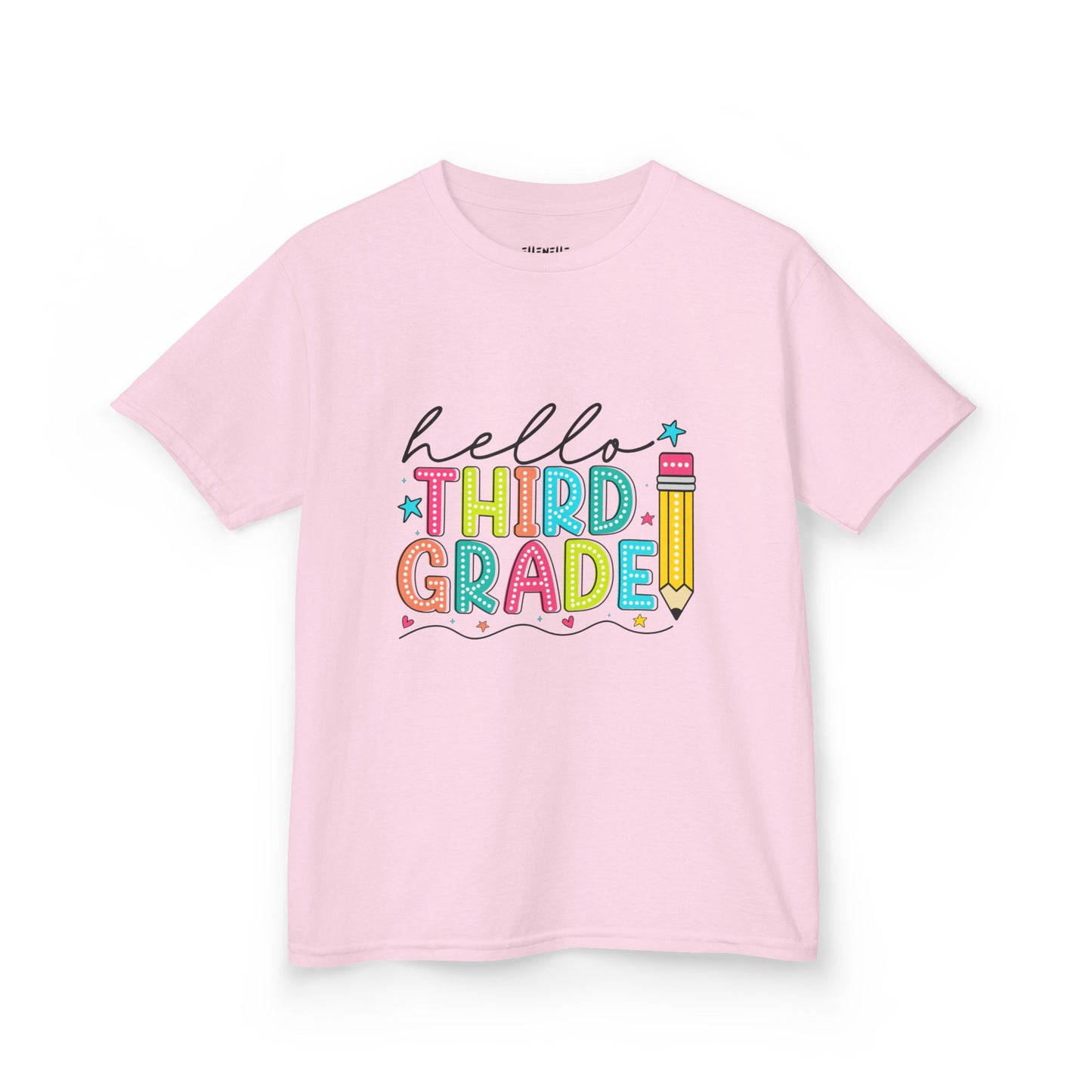 Hello Third Grade T‑Shirt — Bright Back-to-School Tee