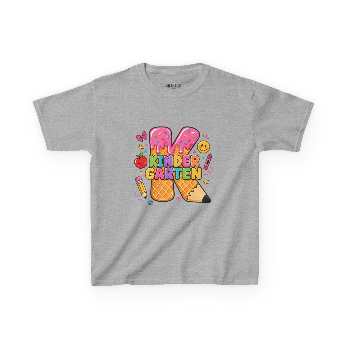 Kindergarten T‑Shirt — Cute Ice Cream Pencil Tee