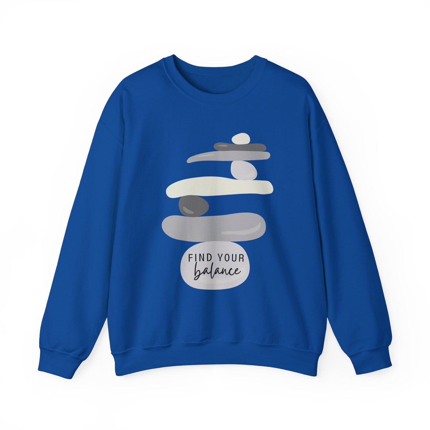 Find Your Balance Empowering Unisex Crewneck Sweatshirt, Affirmation Apparel, Motivational Gift, Cozy Self-Care Clothing, Inspirational Wear