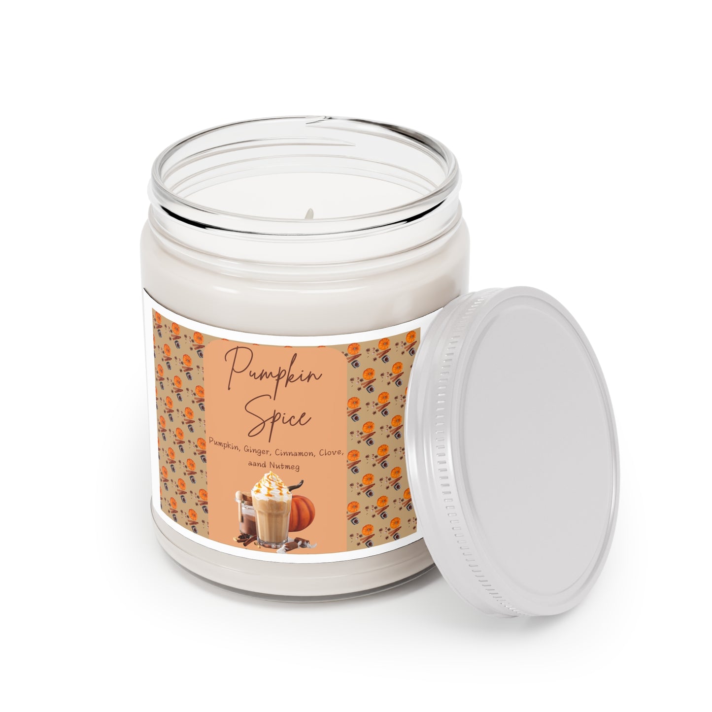 Pumpkin Spice Scented Soy Candle - Cozy Fall Aroma - 9oz