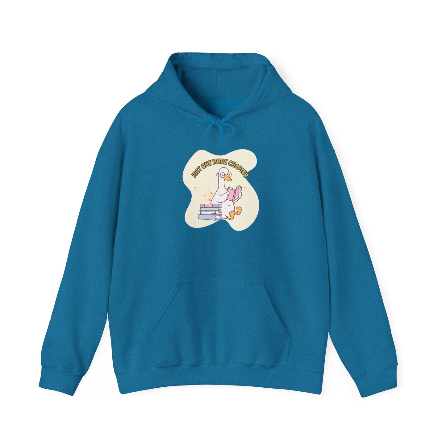 Just One More Chapter Unisex Hooded Sweatshirt with Library Design, Cozy Literature Hoodie for Book Lovers, Perfect Gift for Readers, Literary [...]