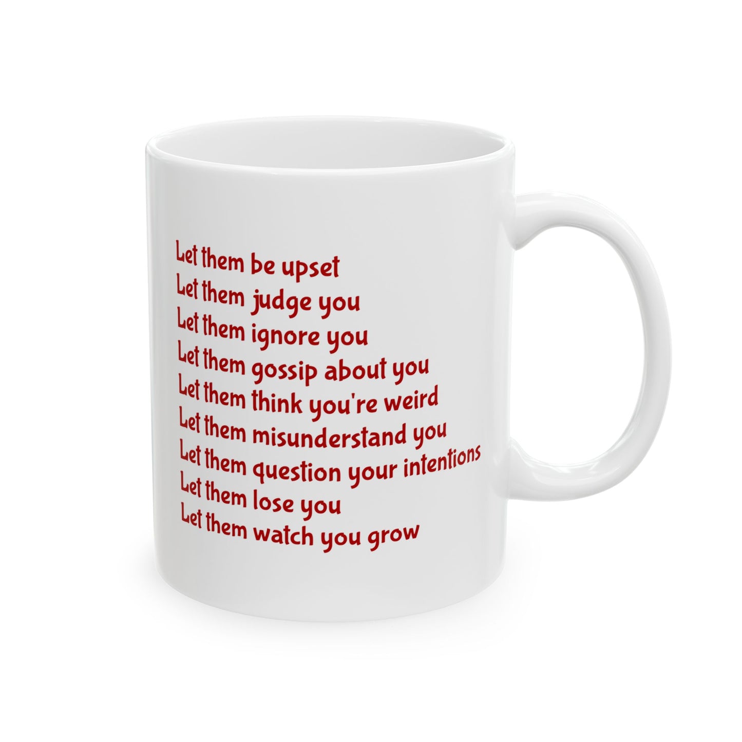 Let Them Inspirational Ceramic Mug, 11oz and 15oz Coffee Cup for Motivation, Great Gift for Friends, Birthday, Self-Care, Office Decor, [...]