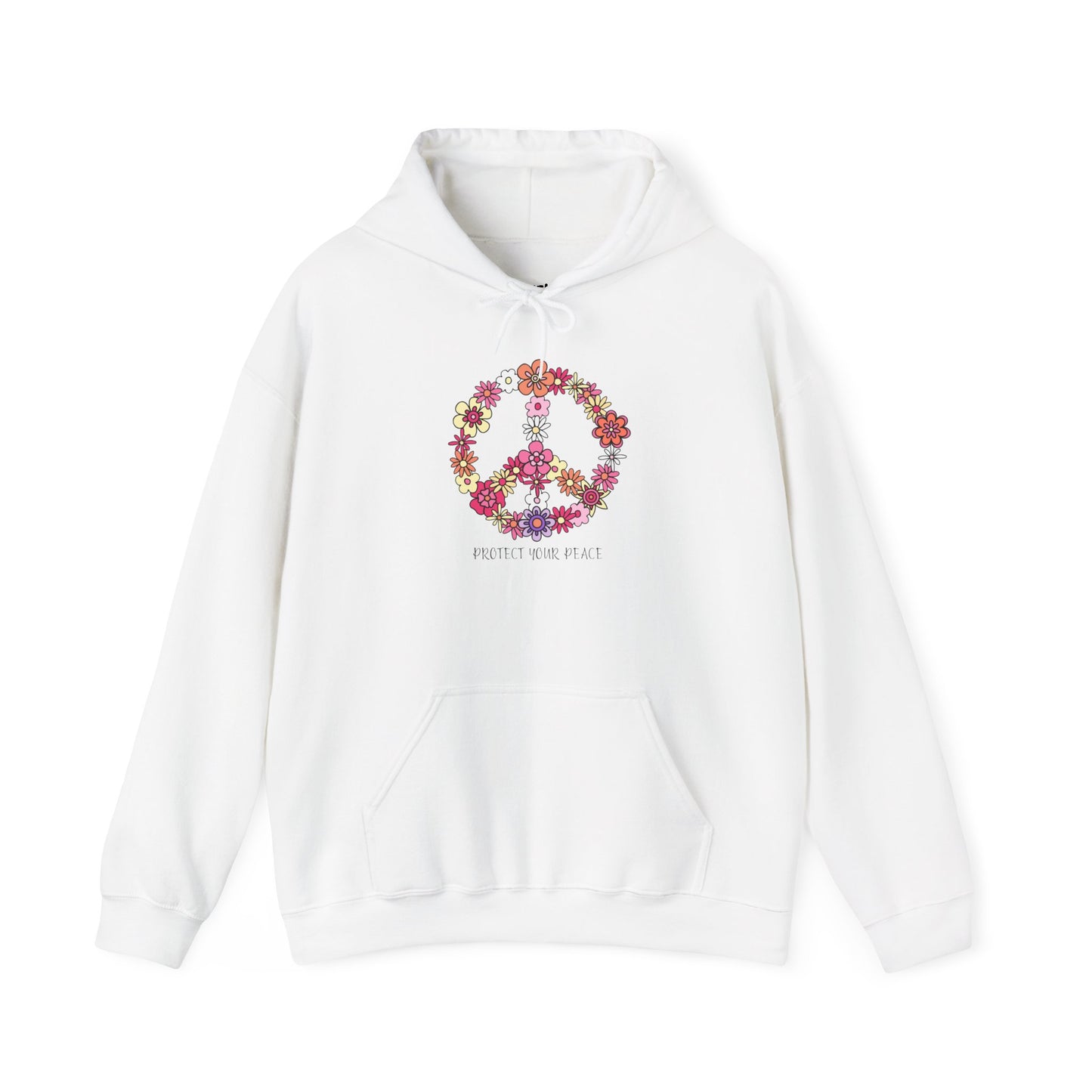 Protect Your Peace Motivational Hoodie, Unisex Sweatshirt, Casual Comfort Wear, Gift for Teens, Inspirational Clothing, Everyday Hoodie