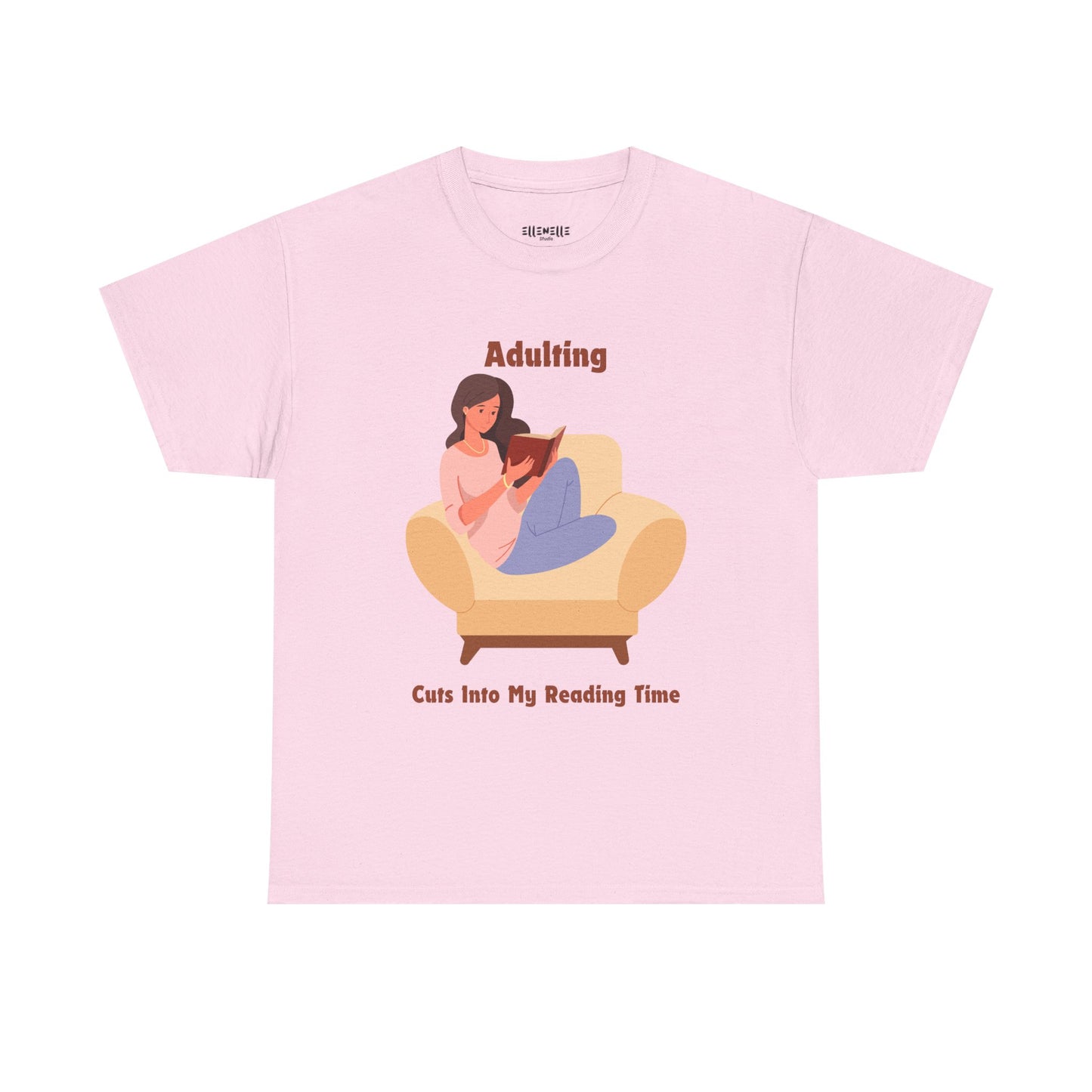Adulting Cuts into My Reading Time T-Shirt, Unisex Tee