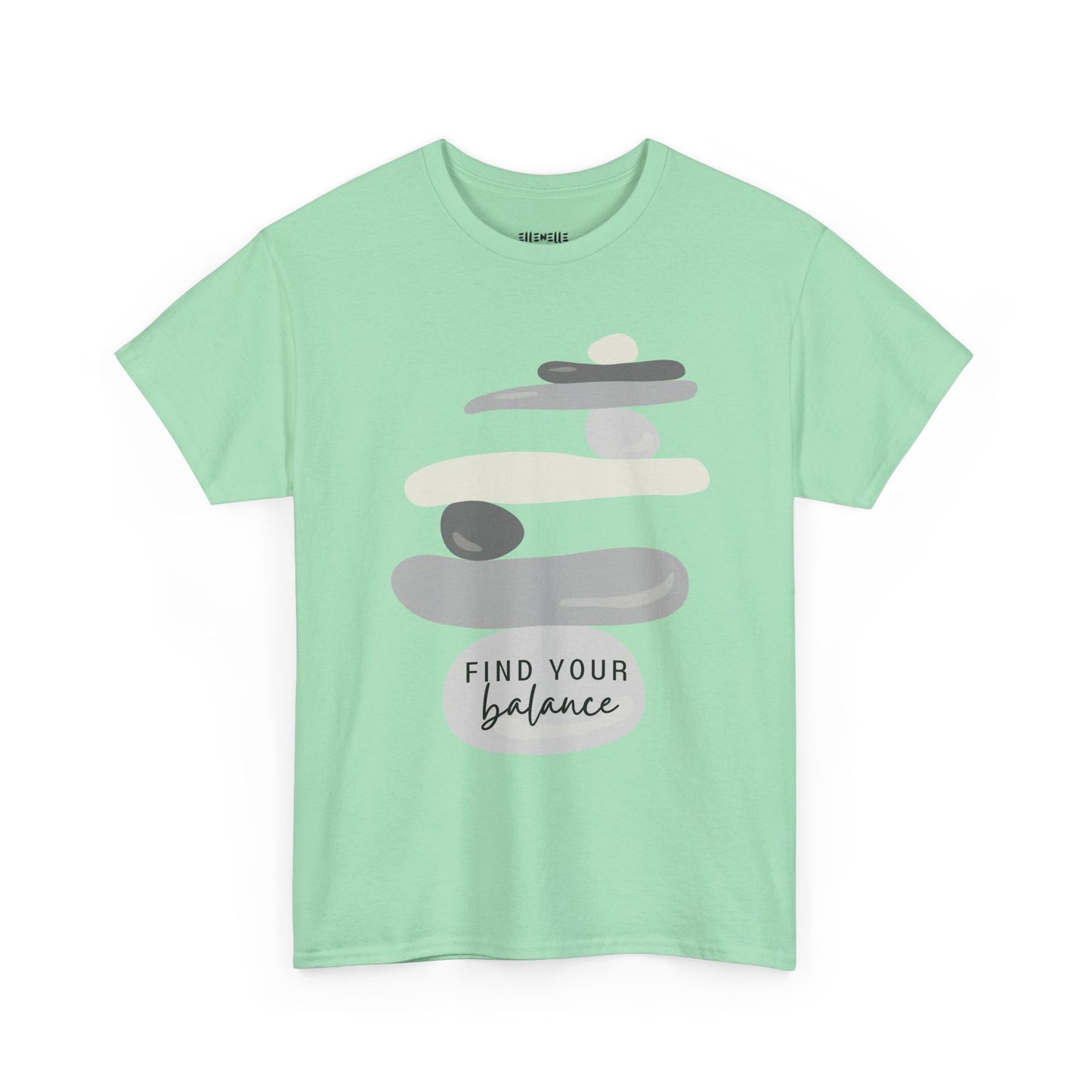 Find Your Balance Empowering Unisex Heavy Cotton Tee, Self-Love T-Shirt, Affirmation Apparel, Gift for Friends, Motivational Clothing