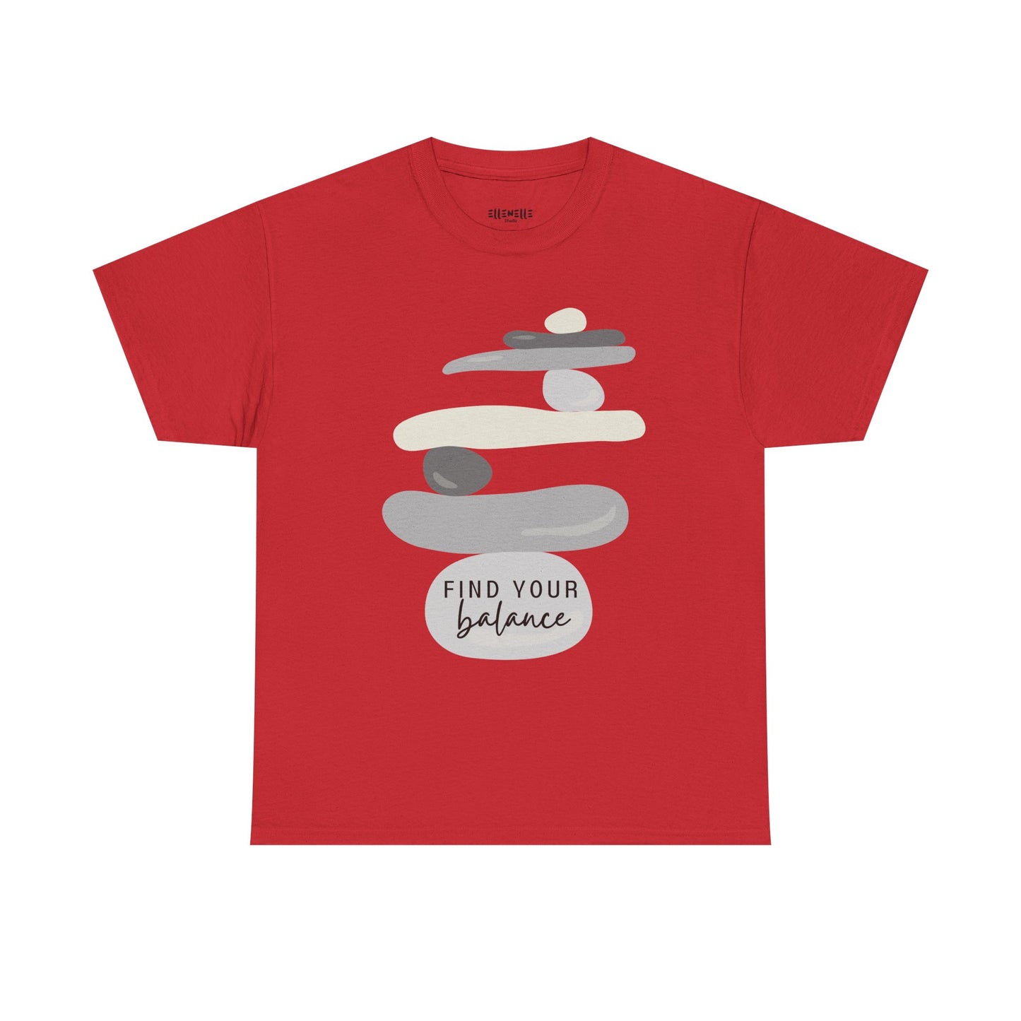 Find Your Balance Empowering Unisex Heavy Cotton Tee, Self-Love T-Shirt, Affirmation Apparel, Gift for Friends, Motivational Clothing