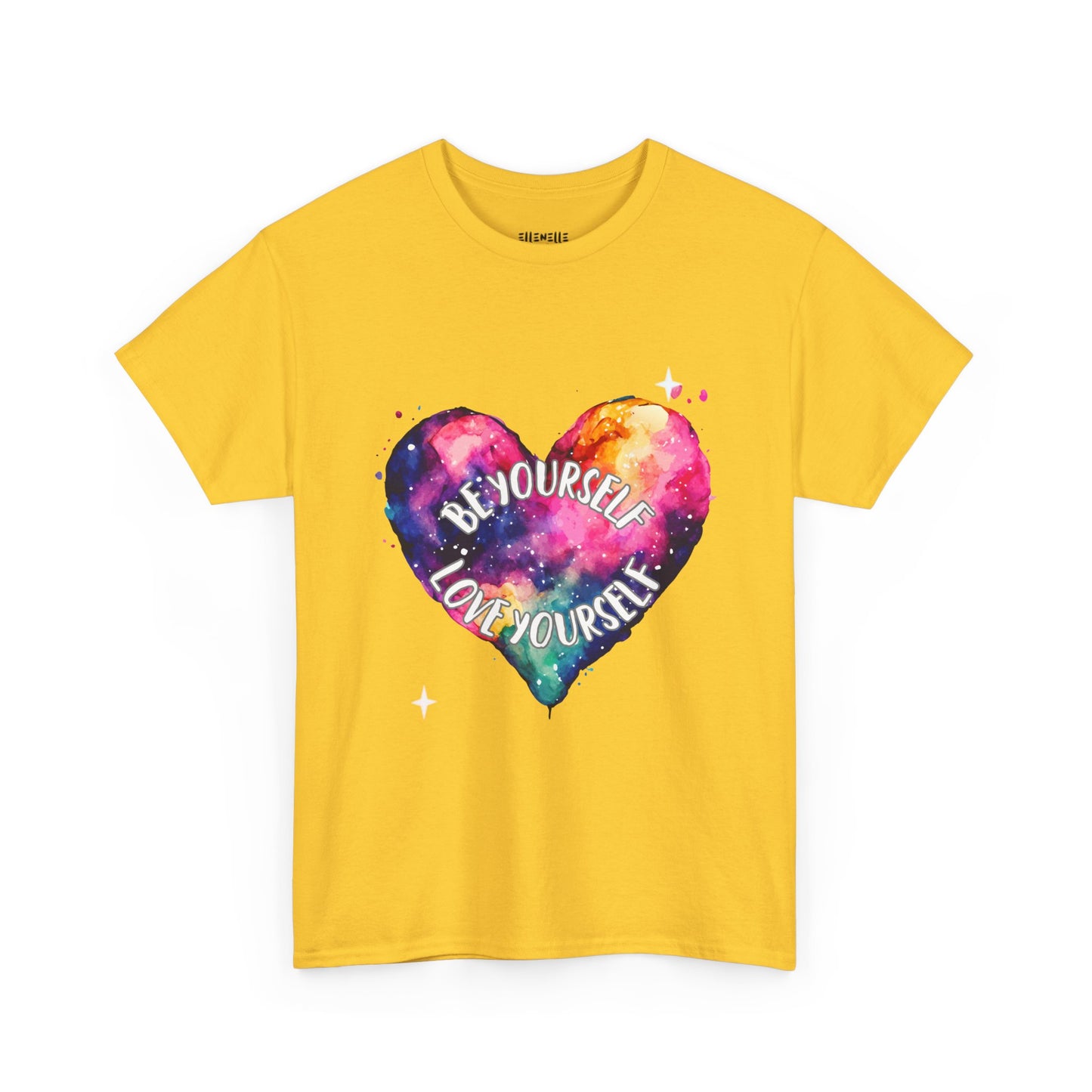 Be Yourself Love Yourself Empowering Unisex Heavy Cotton Tee, Self-Love T-Shirt, Affirmation Apparel, Gift for Friends, Motivational Clothing