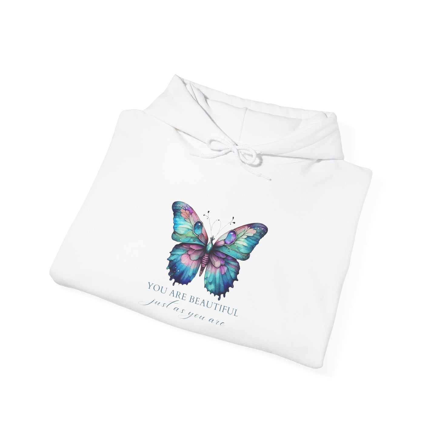 You Are  Beautiful Motivational Hoodie, Unisex Sweatshirt, Casual Comfort Wear, Gift for Teens, Inspirational Clothing, Everyday Hoodie