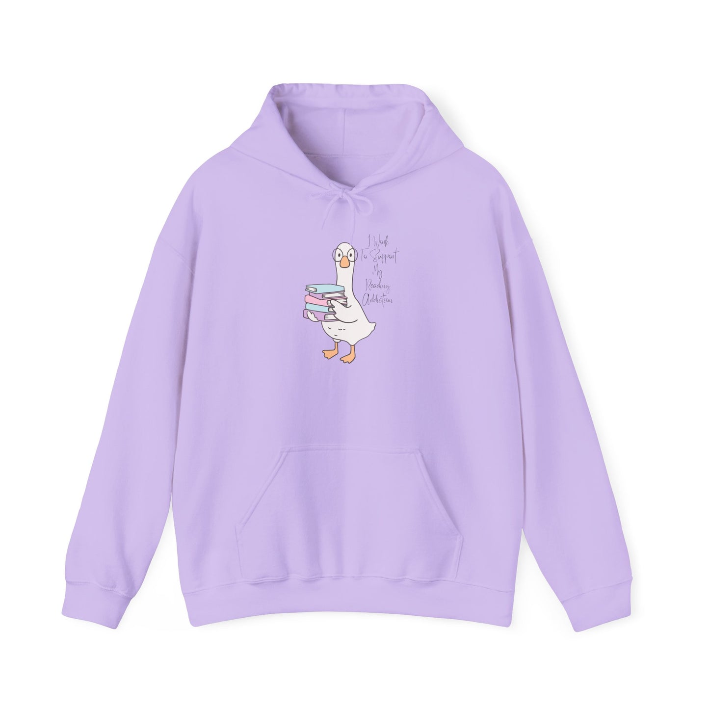 I Work to Support My Reading Addiction Unisex Hooded Sweatshirt with Library Design, Cozy Literature Hoodie for Book Lovers, Perfect Gift for Readers, Literary [...]