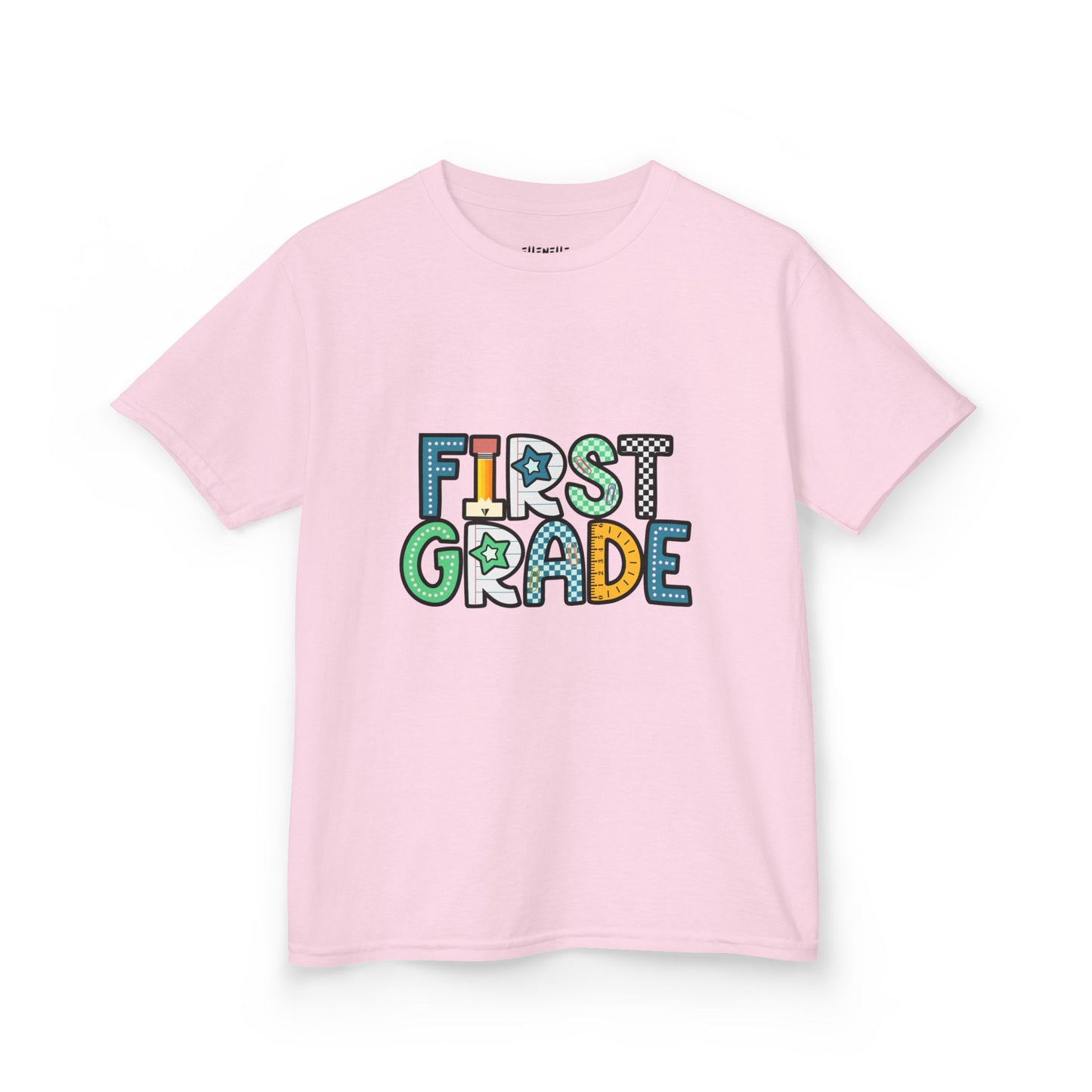 First Grade T‑Shirt — Blue Back-to-School Tee
