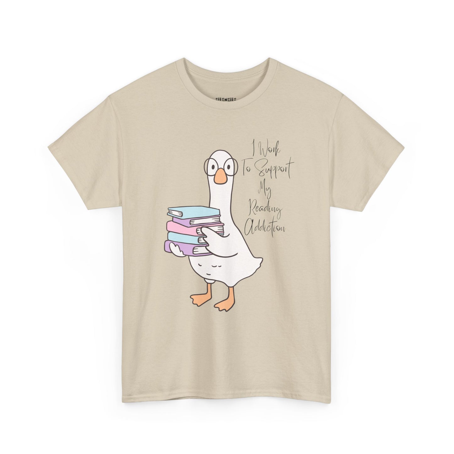 I Work to Support My Reading Addiction T-Shirt, Unisex Tee