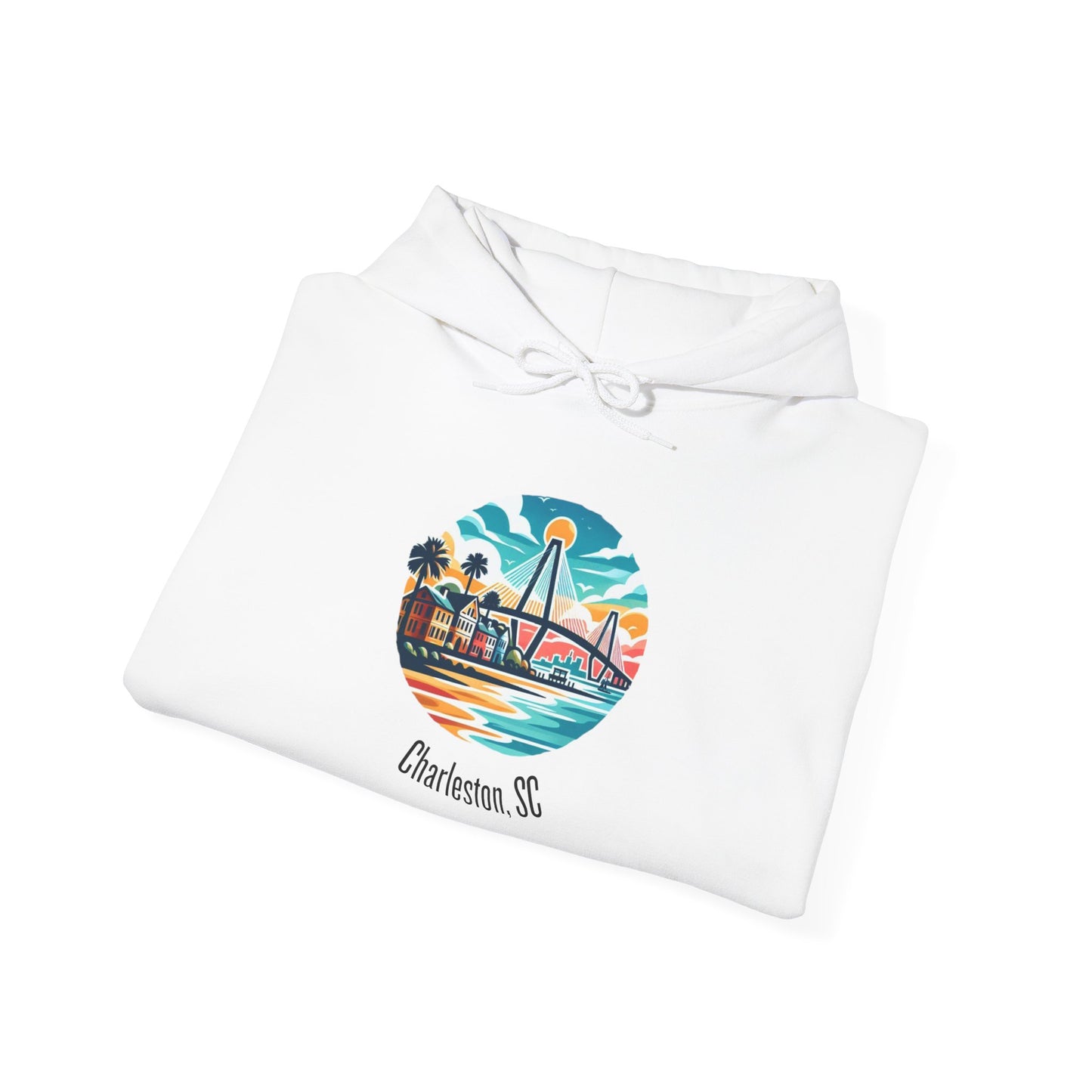 Charleston SC Hoodie, Coastal Sweatshirt, Beach Lover Gift, Unisex Pullover, Summer Vacation Apparel
