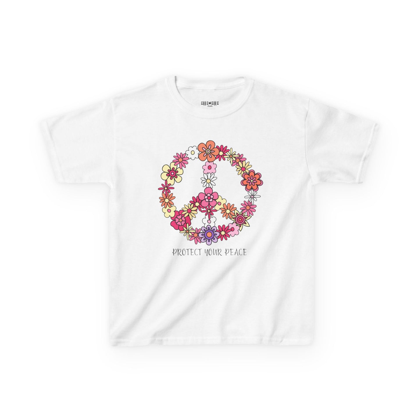 Protect Your Peace Motivational Kids T-Shirt, Positive Affirmation Shirt, Gift for Children, Encouraging Apparel