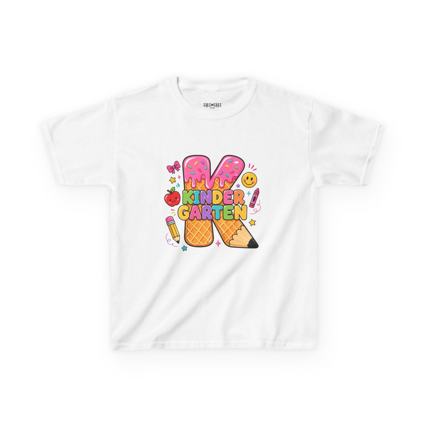 Kindergarten T‑Shirt — Cute Ice Cream Pencil Tee
