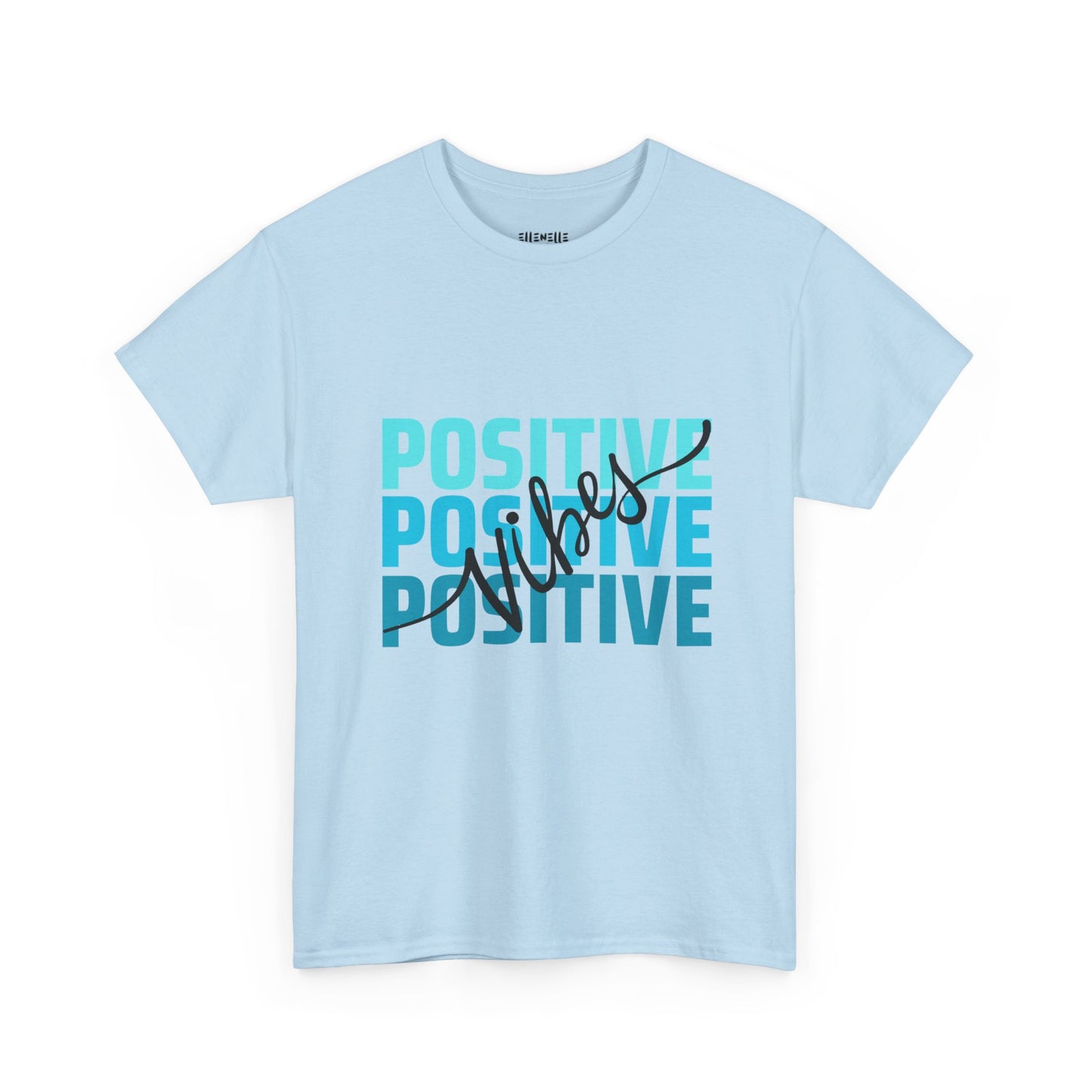 Positive Vibes Empowering Unisex Heavy Cotton Tee, Self-Love T-Shirt, Affirmation Apparel, Gift for Friends, Motivational Clothing