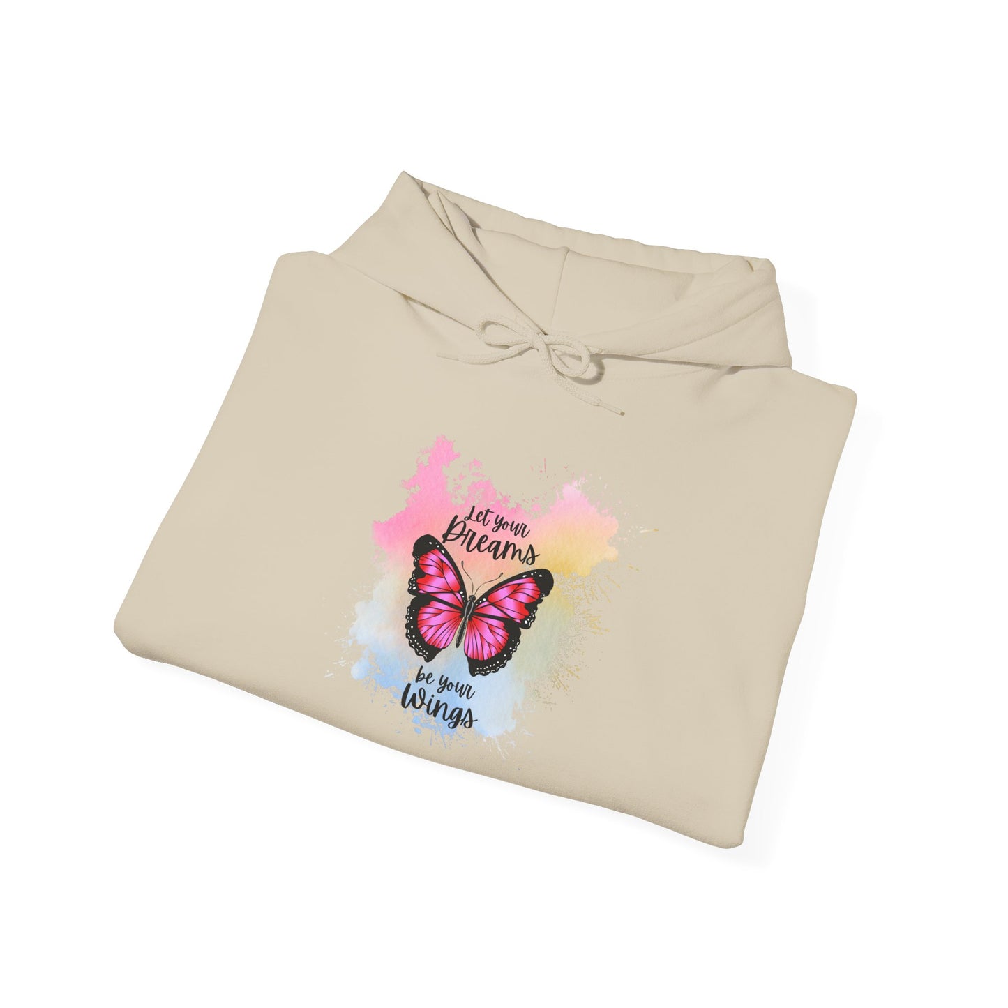 Let Your Dreams Be Your Wings Unisex Hooded Sweatshirt, Cozy Hoodie, Perfect Gift