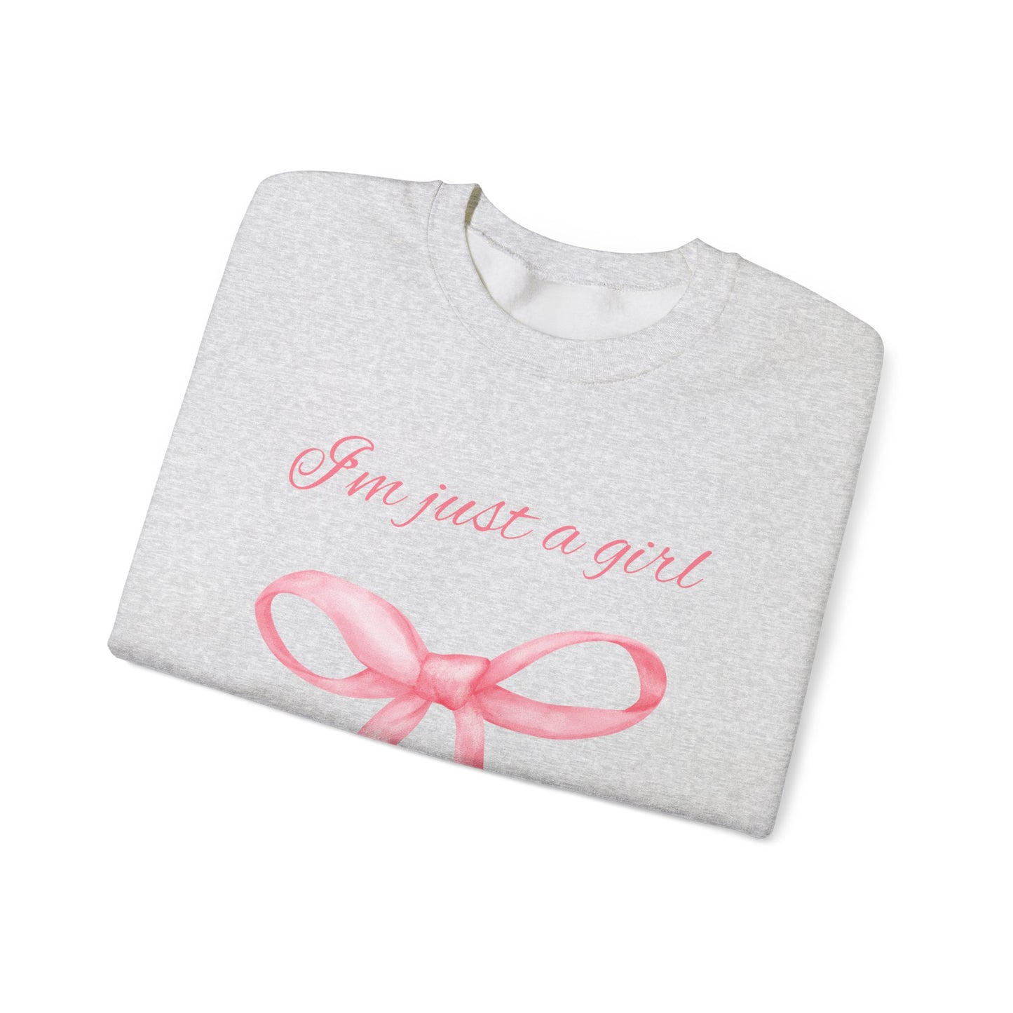 I'm Just A Girl Sweatshirt, Perfect Gift, Cozy Gift, Cute Crewneck