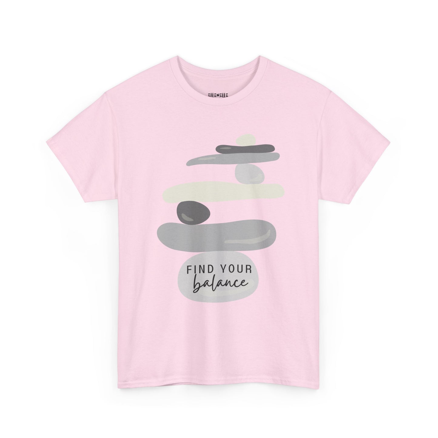 Find Your Balance Empowering Unisex Heavy Cotton Tee, Self-Love T-Shirt, Affirmation Apparel, Gift for Friends, Motivational Clothing