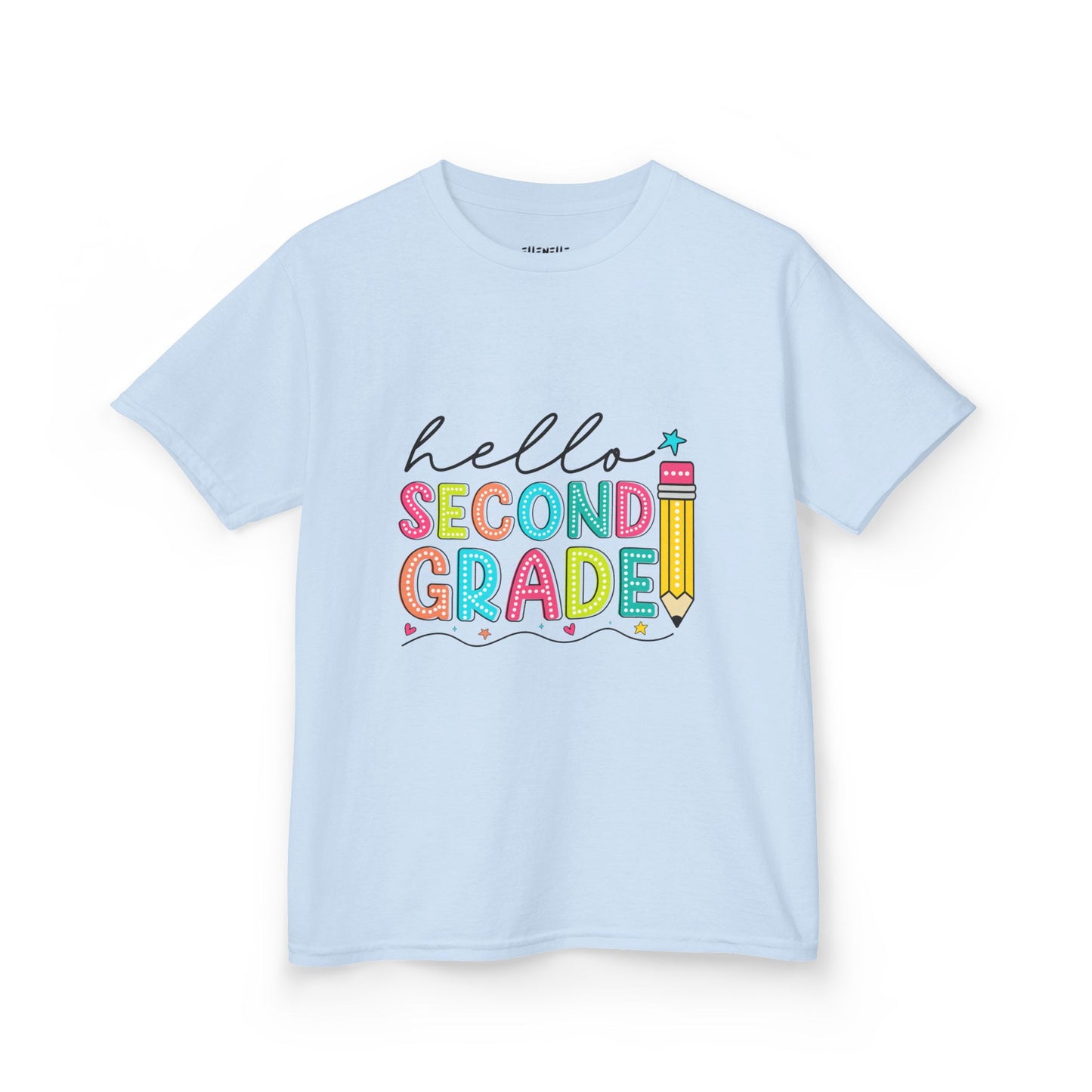 Hello Second Grade T‑Shirt — Bright Back-to-School Tee