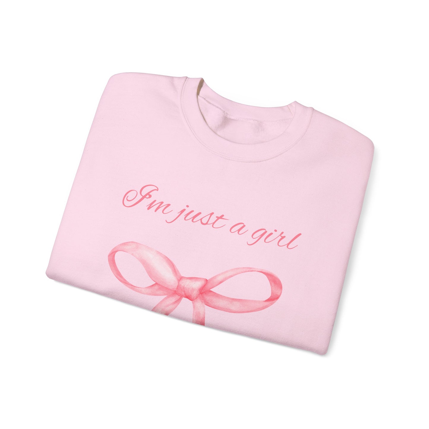 I'm Just A Girl Sweatshirt, Perfect Gift, Cozy Gift, Cute Crewneck