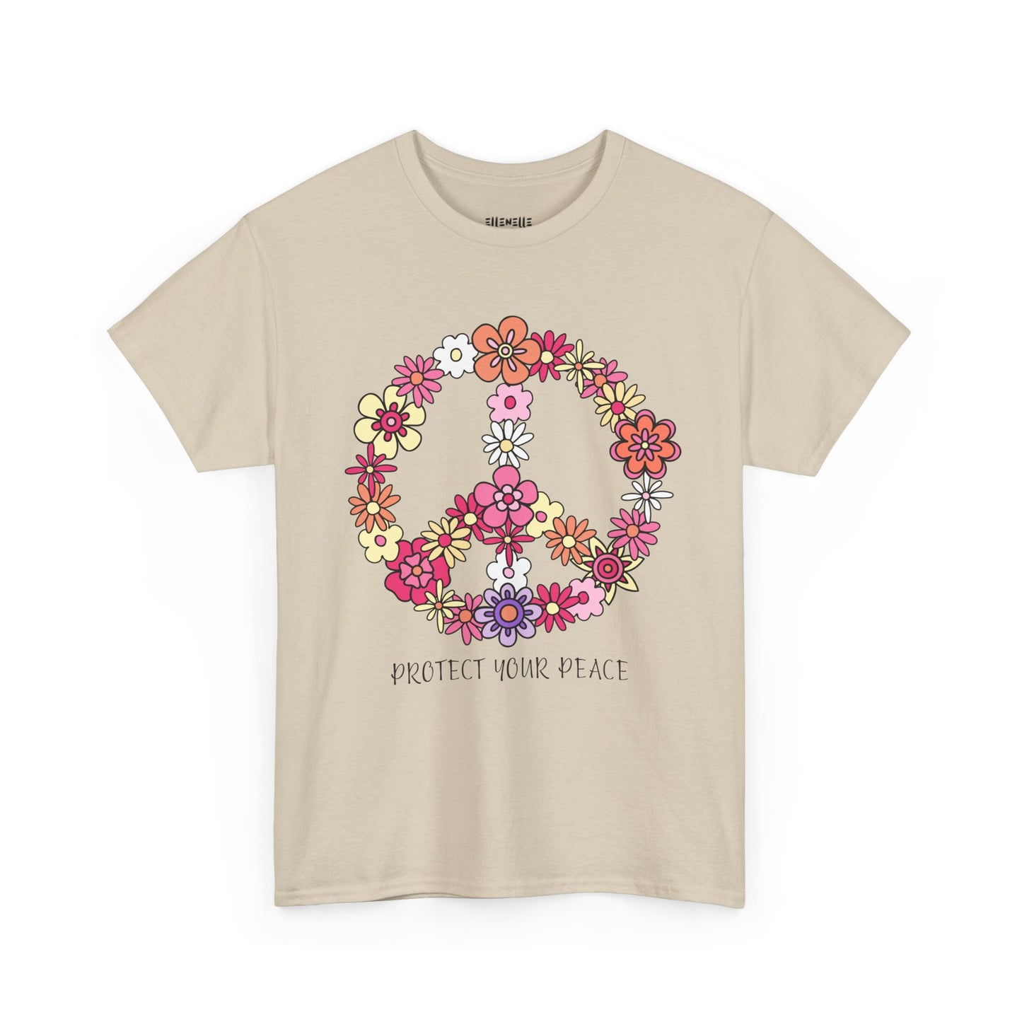 Protect Your Peace Empowering Unisex Heavy Cotton Tee, Self-Love T-Shirt, Affirmation Apparel, Gift for Friends, Motivational Clothing