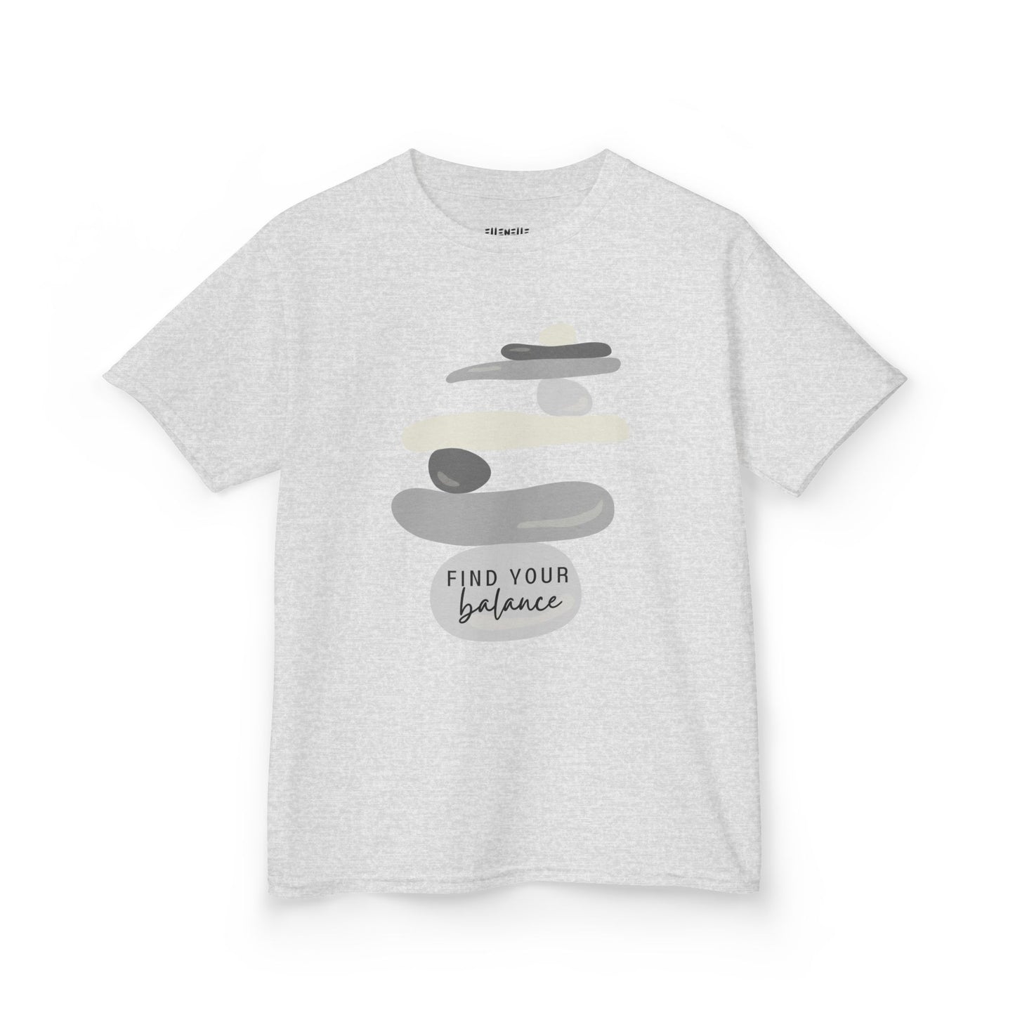 Find Your Balance Motivational Kids T-Shirt, Positive Affirmation Shirt, Gift for Children, Encouraging Apparel
