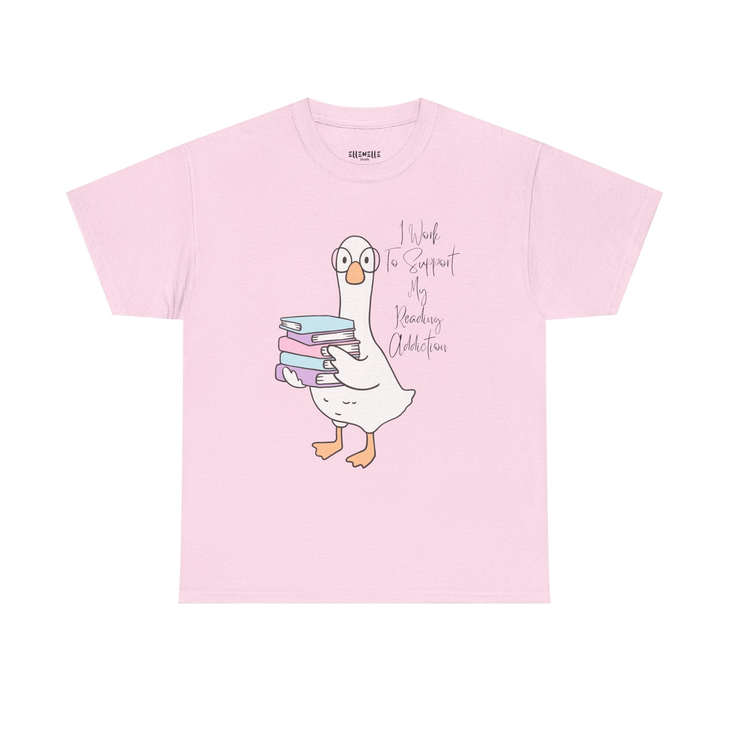 I Work to Support My Reading Addiction T-Shirt, Unisex Tee