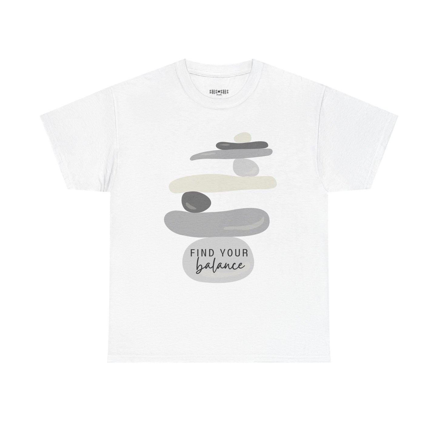 Find Your Balance Empowering Unisex Heavy Cotton Tee, Self-Love T-Shirt, Affirmation Apparel, Gift for Friends, Motivational Clothing