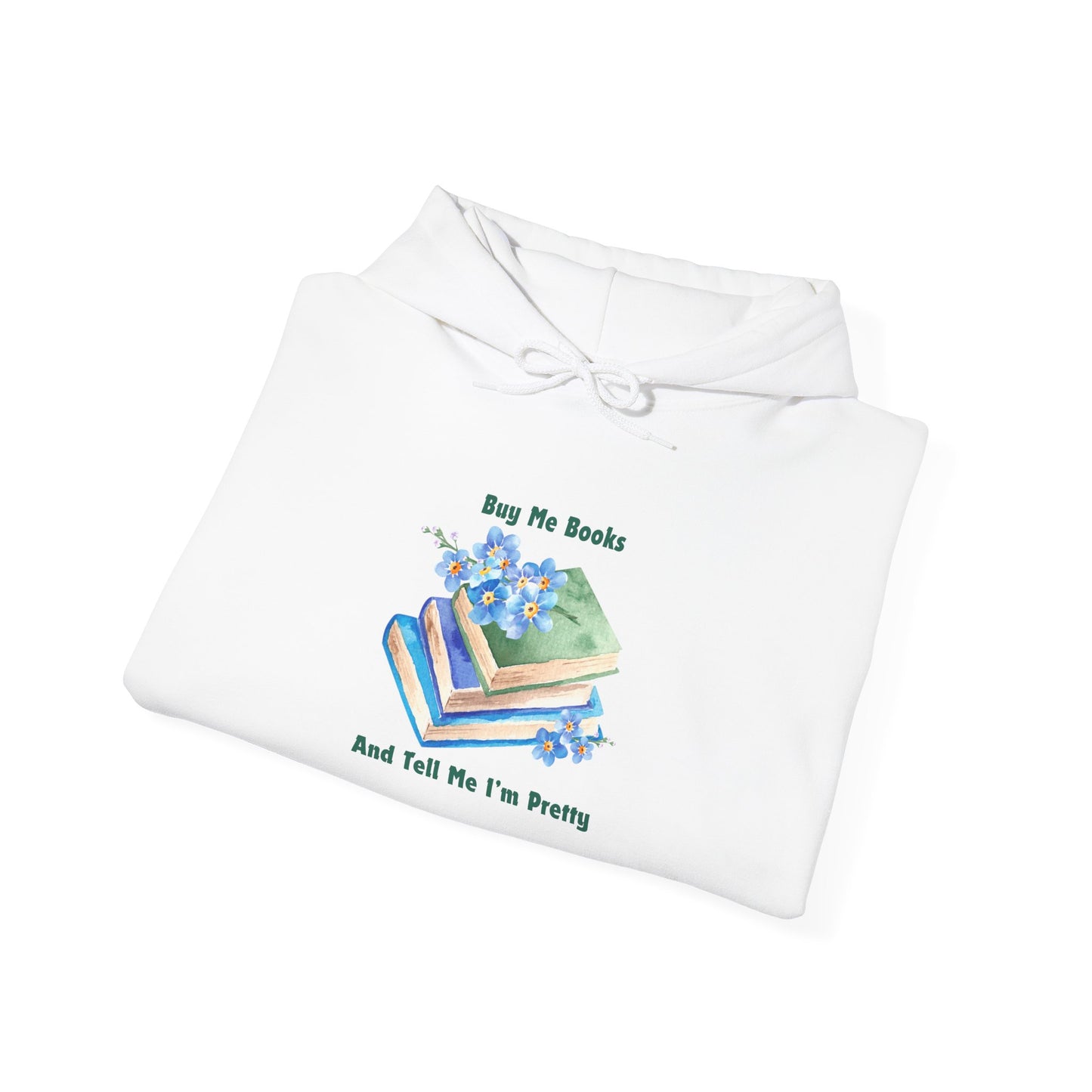 Buy Me Books Unisex Hooded Sweatshirt with Library Design, Cozy Literature Hoodie for Book Lovers, Perfect Gift for Readers, Literary [...]