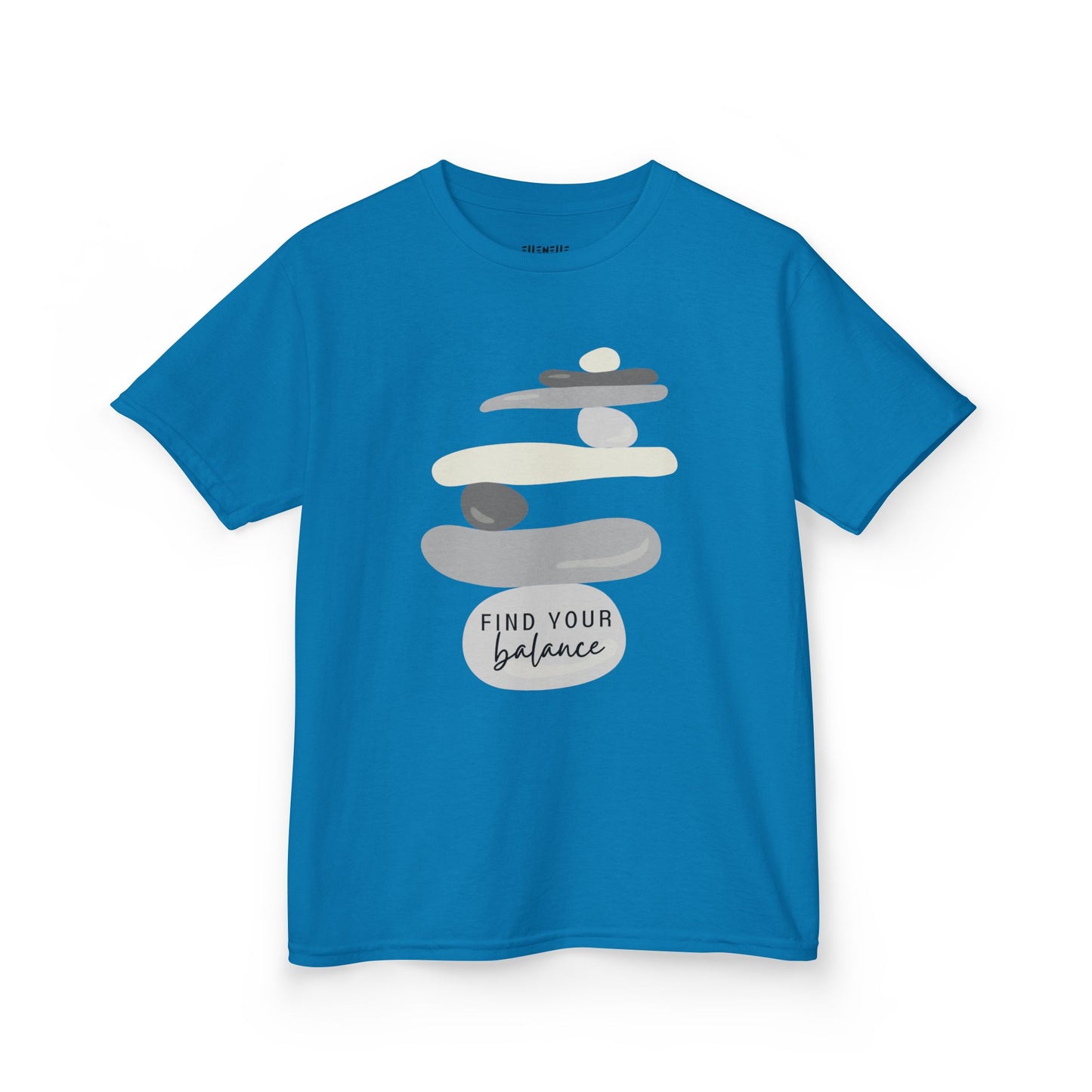 Find Your Balance Motivational Kids T-Shirt, Positive Affirmation Shirt, Gift for Children, Encouraging Apparel