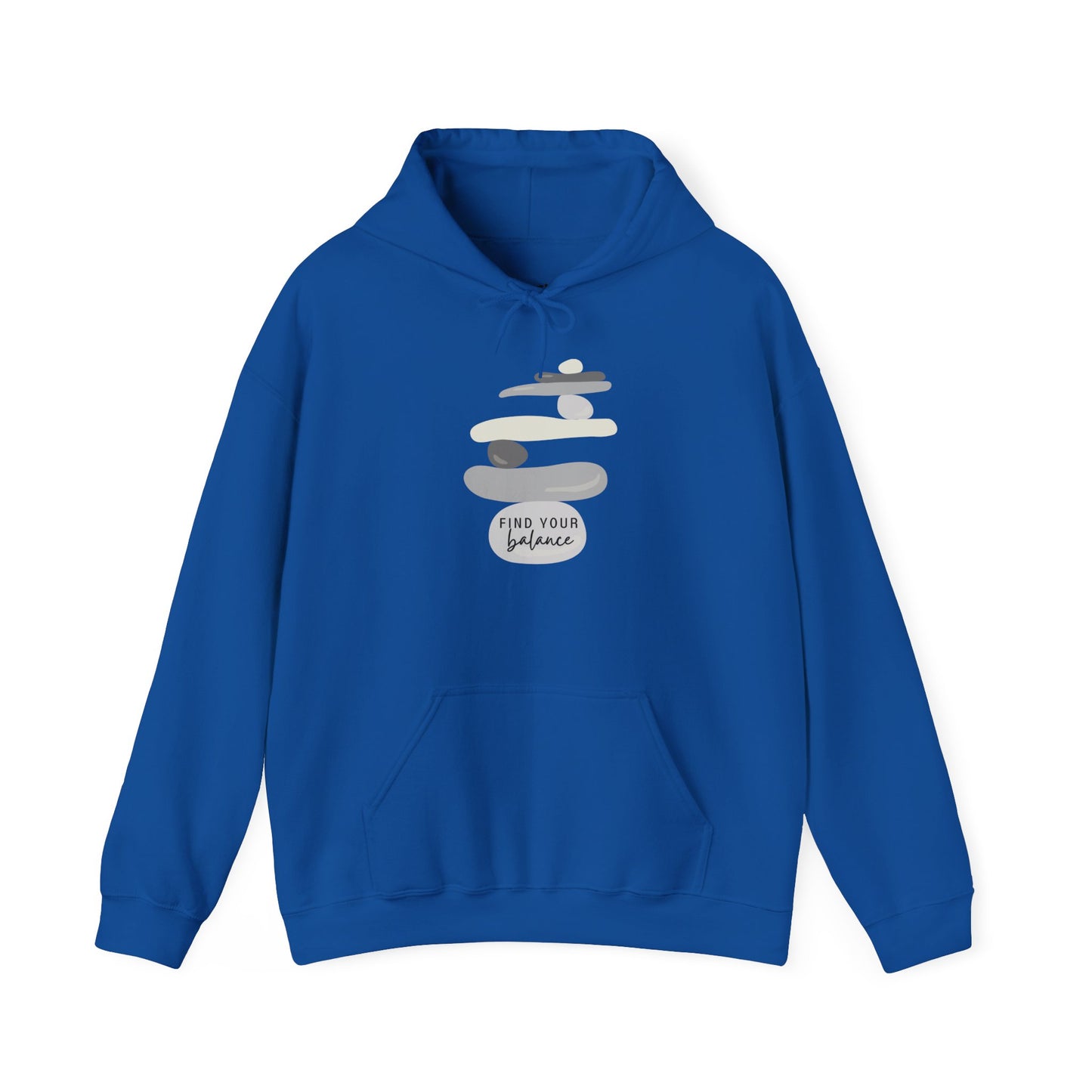 Find Your Balance Motivational Hoodie, Unisex Sweatshirt, Casual Comfort Wear, Gift for Teens, Inspirational Clothing, Everyday Hoodie