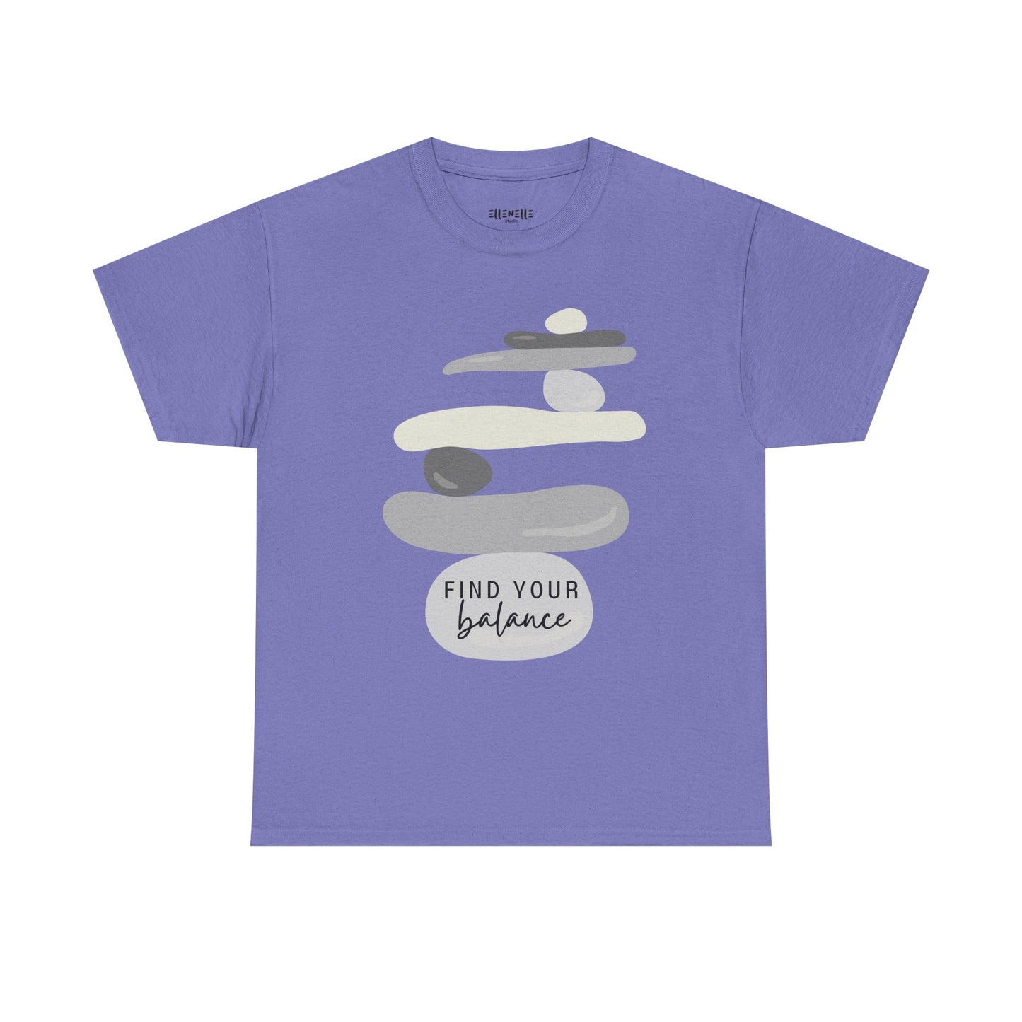 Find Your Balance Empowering Unisex Heavy Cotton Tee, Self-Love T-Shirt, Affirmation Apparel, Gift for Friends, Motivational Clothing
