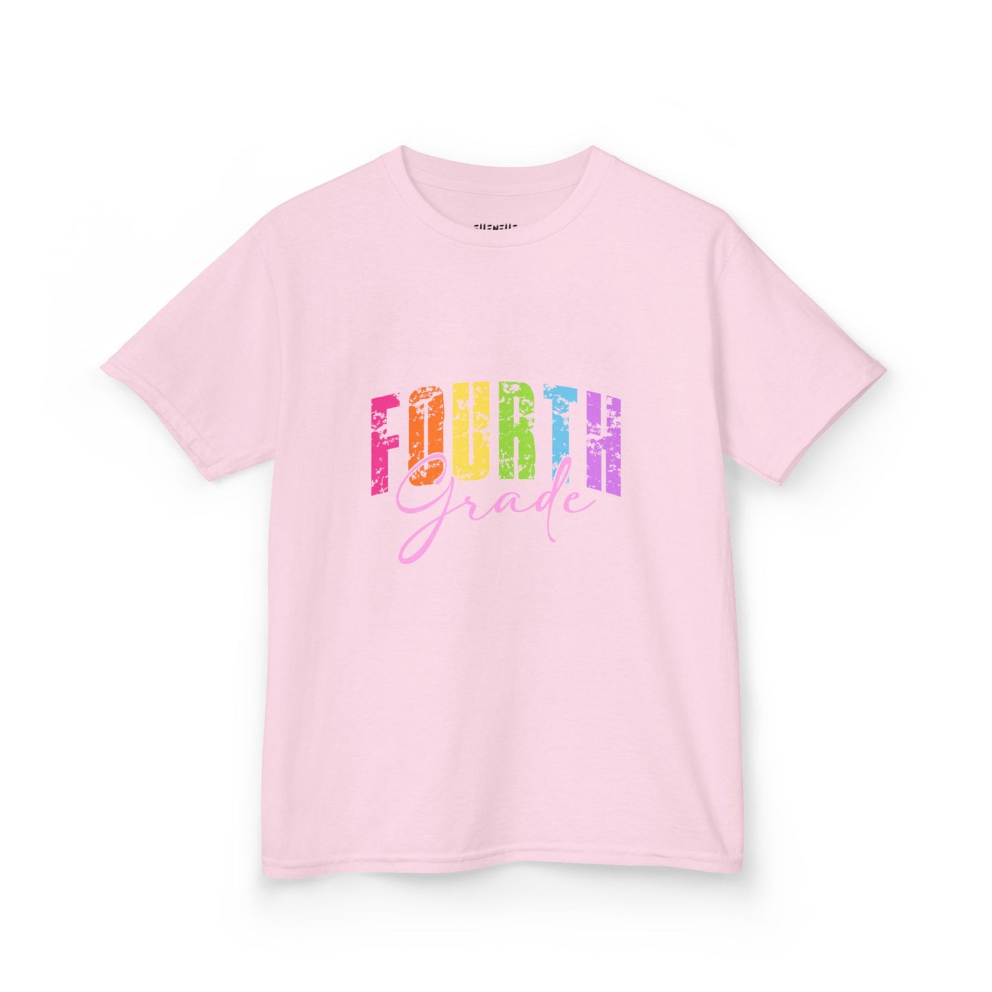 Distressed Fourth Grade T‑Shirt — Bright Back-to-School Tee