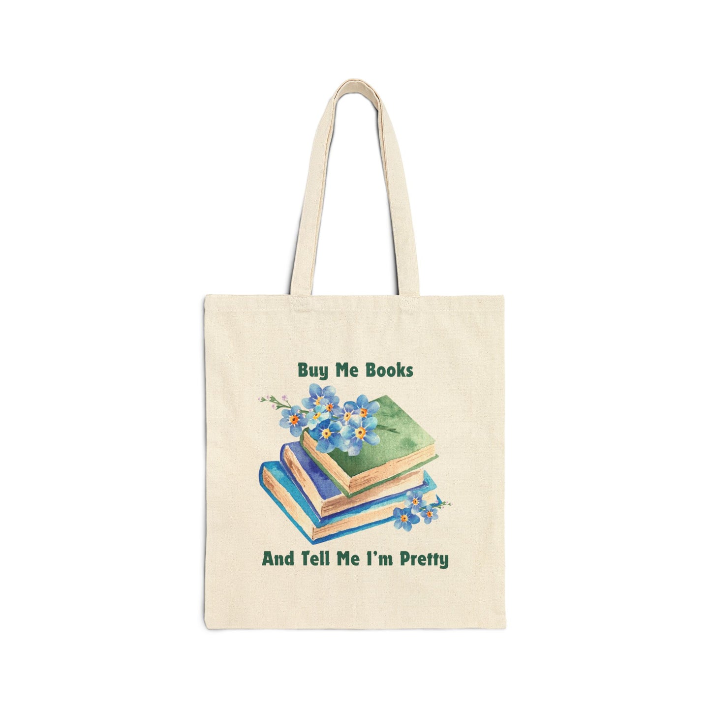 Buy Me Books Cotton Canvas Tote Bag, Literary Gift, Book Lover Bag, Eco-Friendly Shopping Tote, Reading Enthusiast Accessories